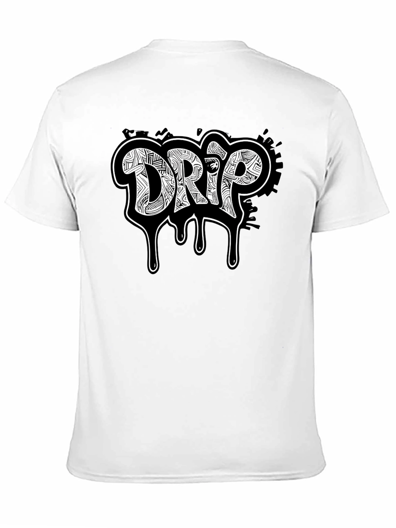 Drip Graphic Black T-Shirt - Cool Streetwear