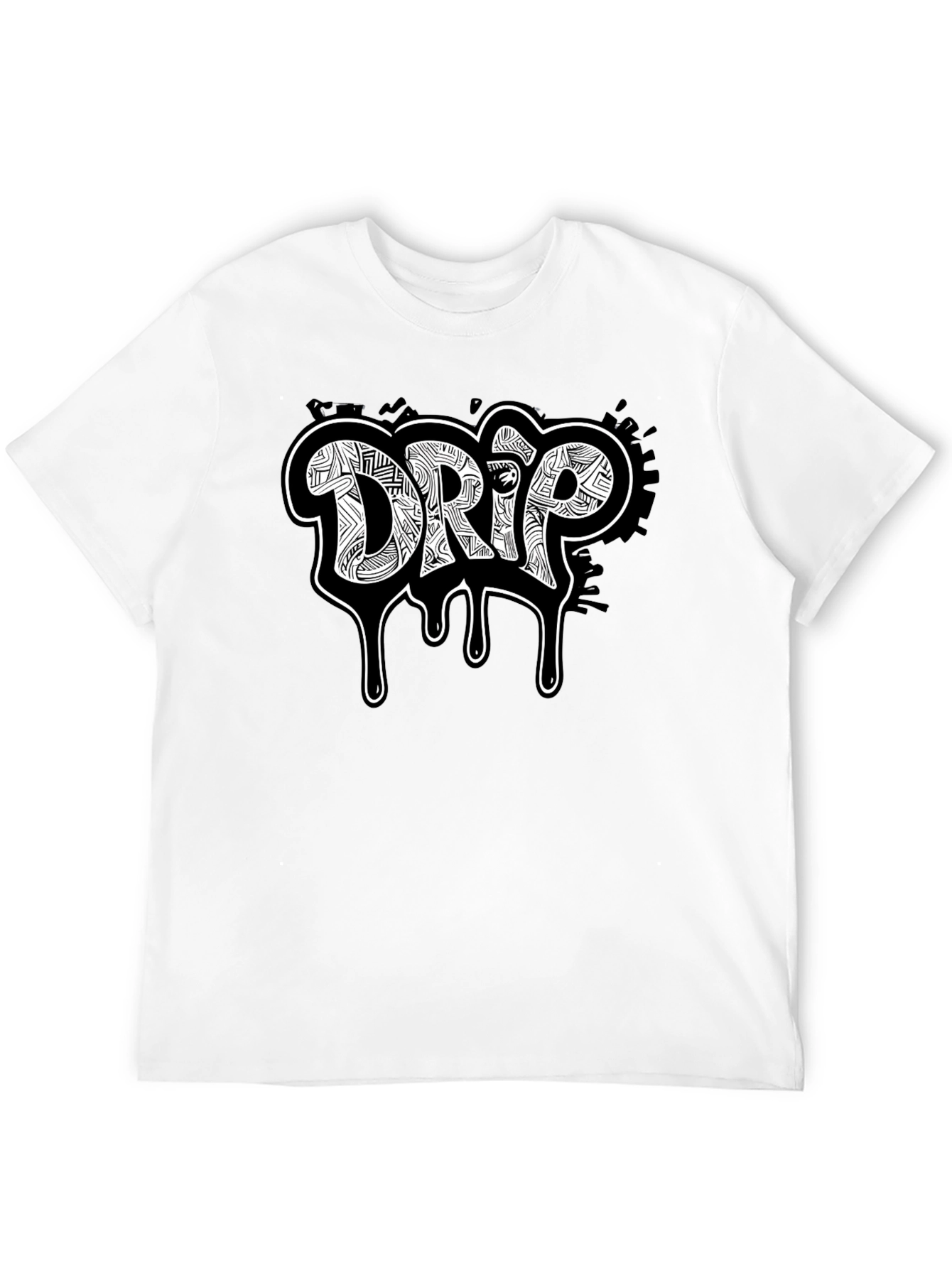 Drip Graphic Black T-Shirt - Cool Streetwear