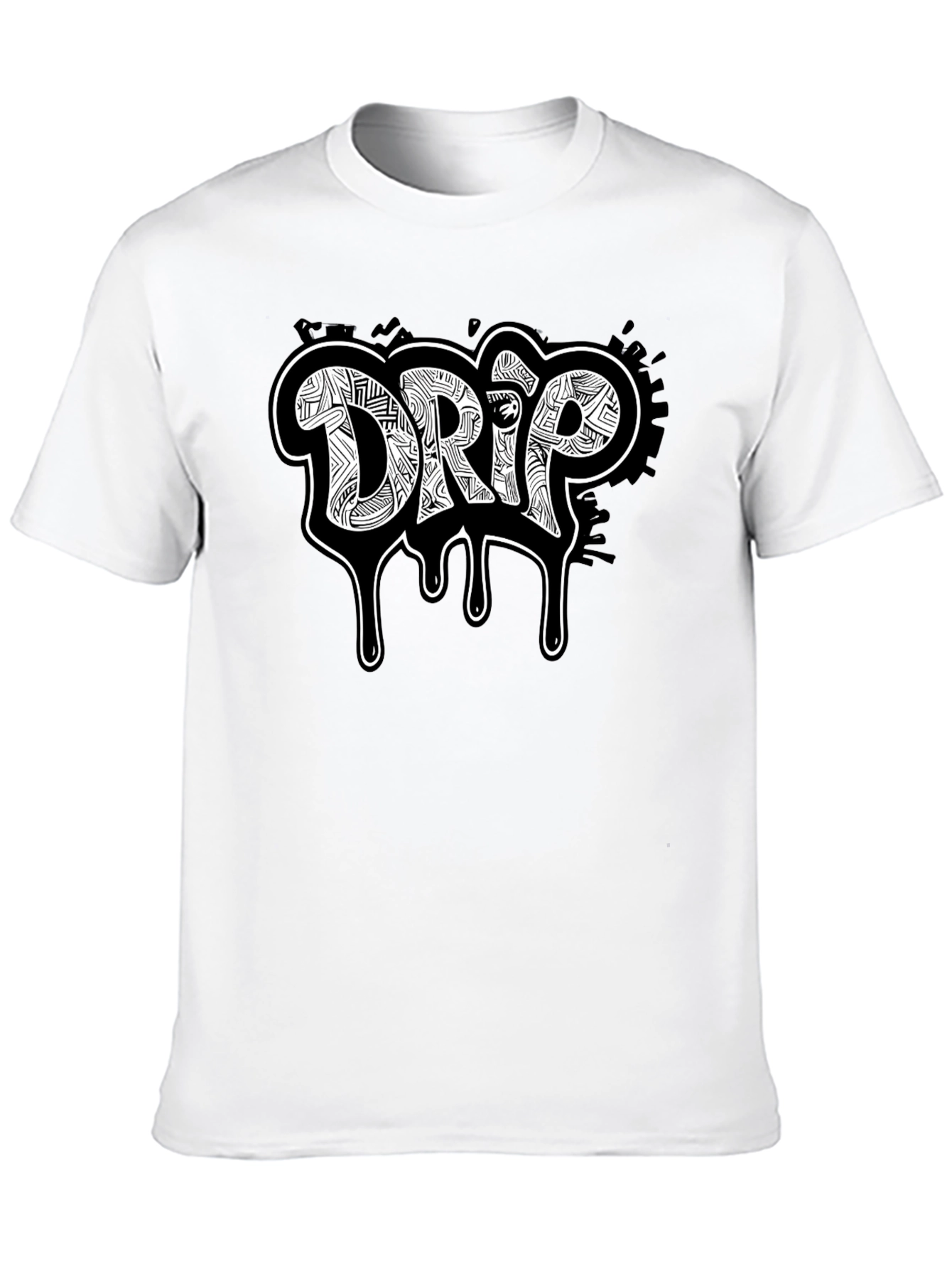 Drip Graphic Black T-Shirt - Cool Streetwear