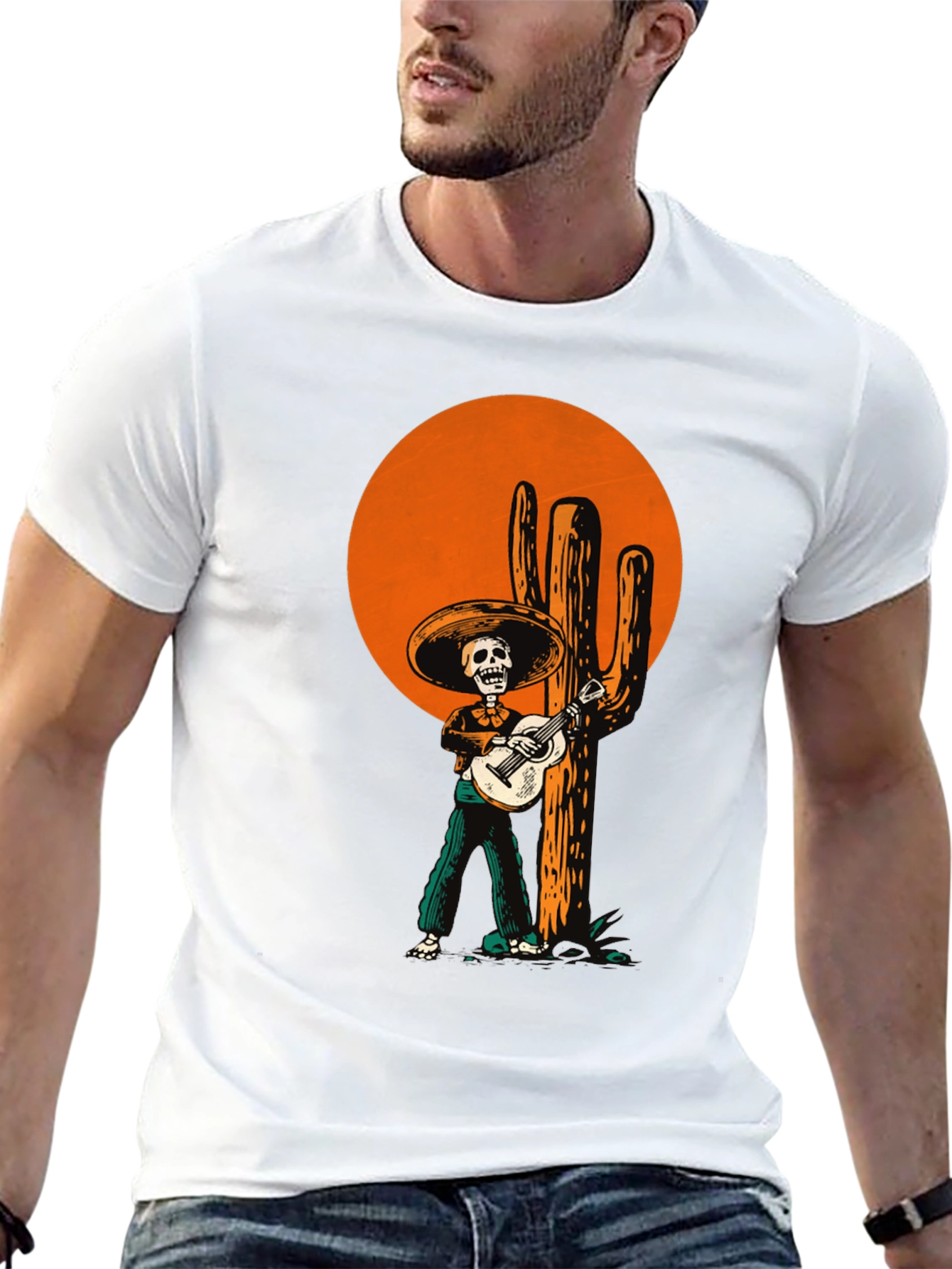 Mariachi Skeleton T-Shirt - Dia de los Muertos