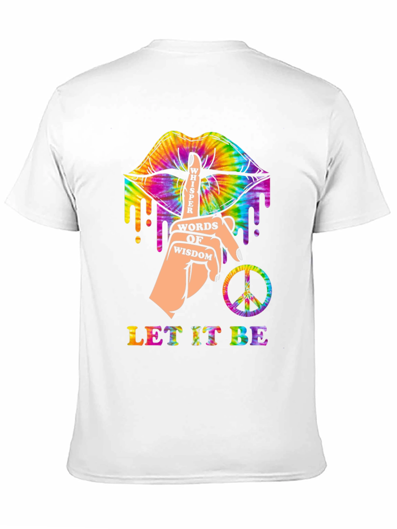 Tie-Dye Lips Whisper Words of Wisdom T-Shirt