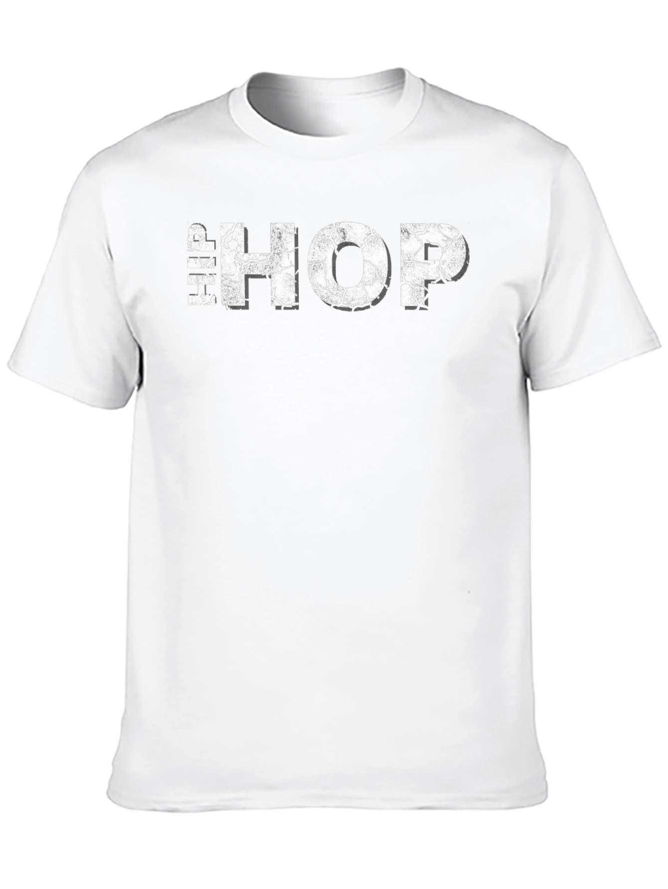 Cracked Hip Hop Graphic Tee - Cool Streetwear T-Shirt
