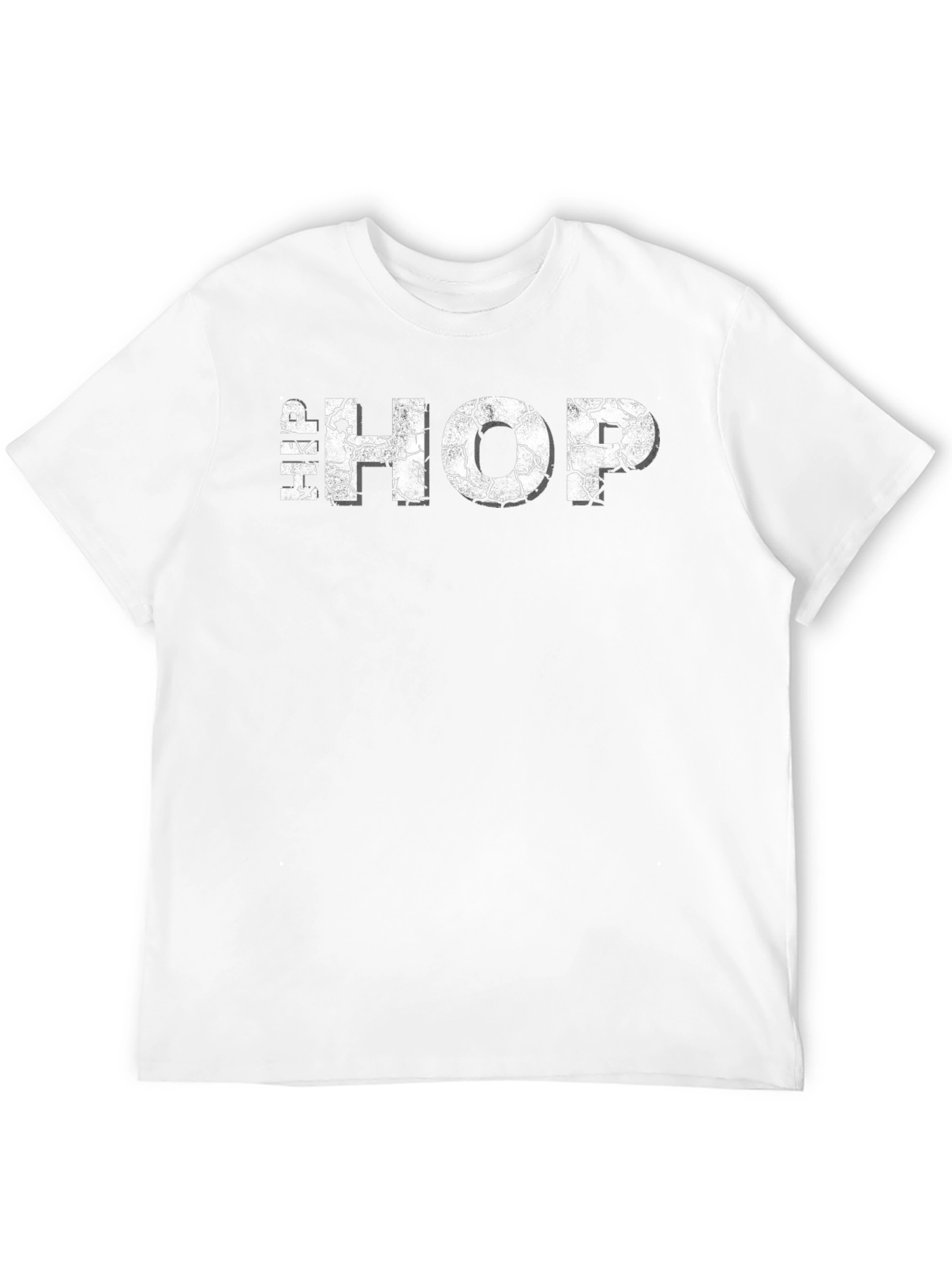 Cracked Hip Hop Graphic Tee - Cool Streetwear T-Shirt