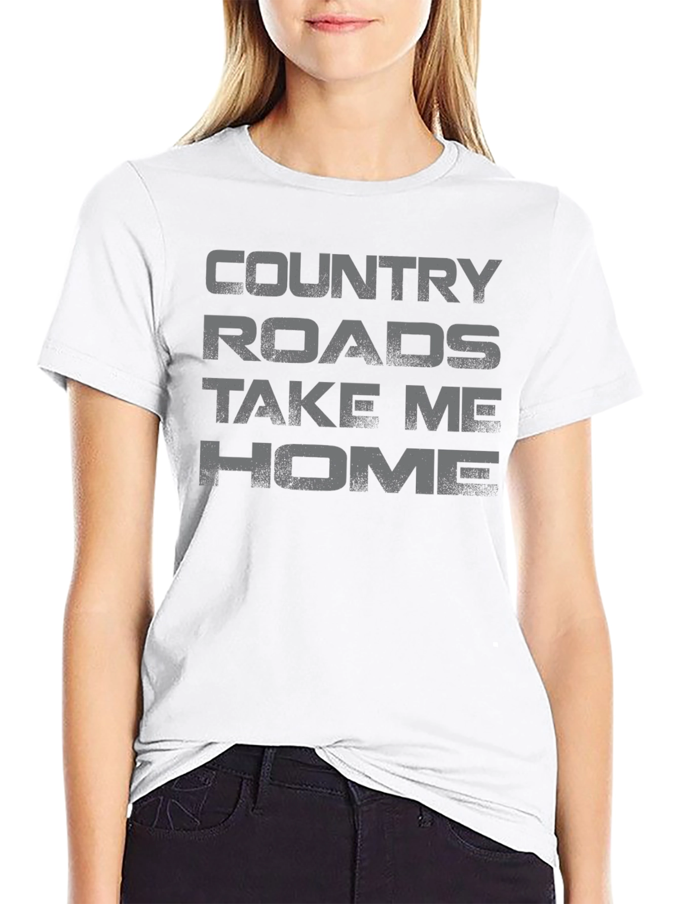 Country Roads Graphic Tee - Soft Cotton Casual Shirt