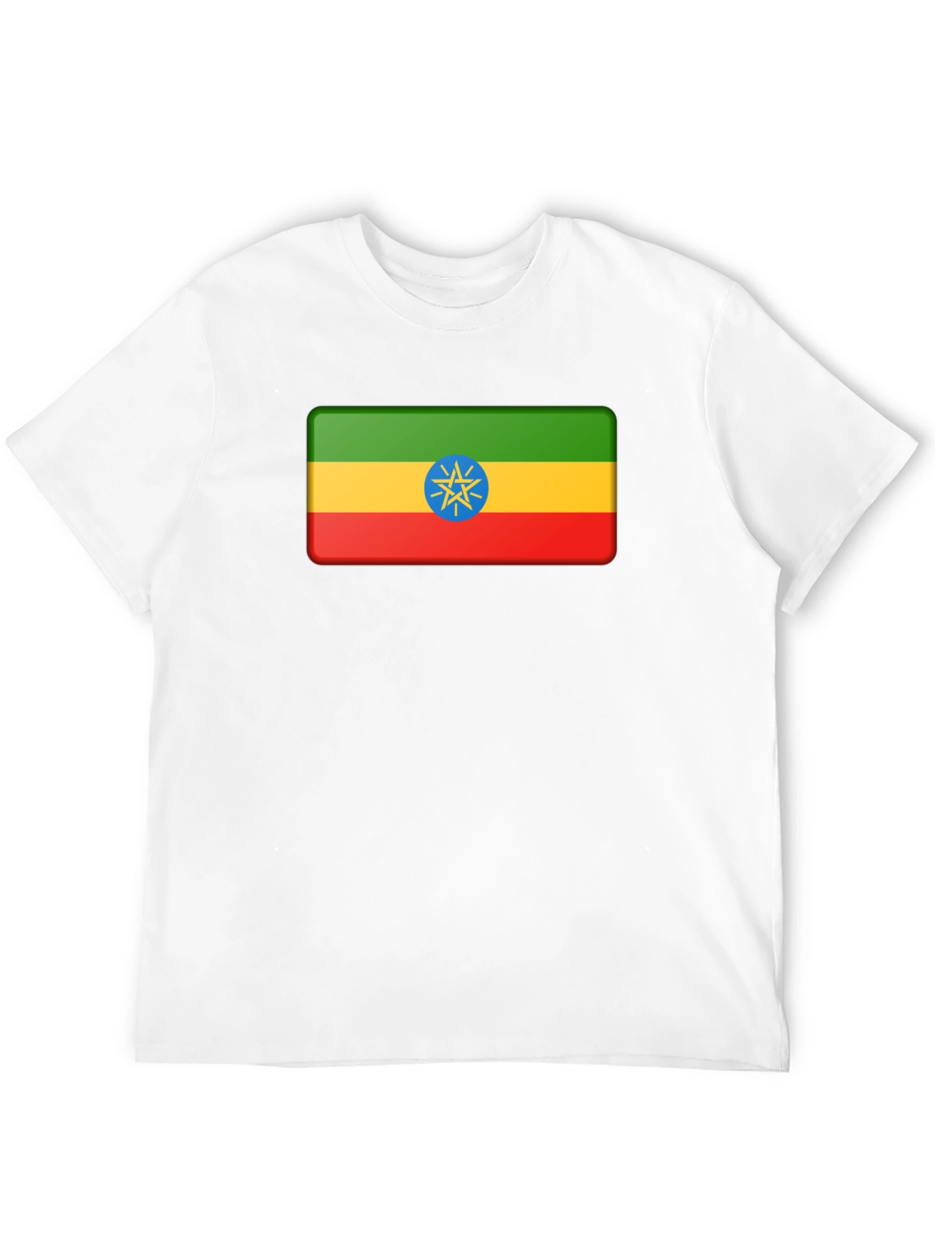 Ethiopia Flag T-Shirt - Black Graphic Tee