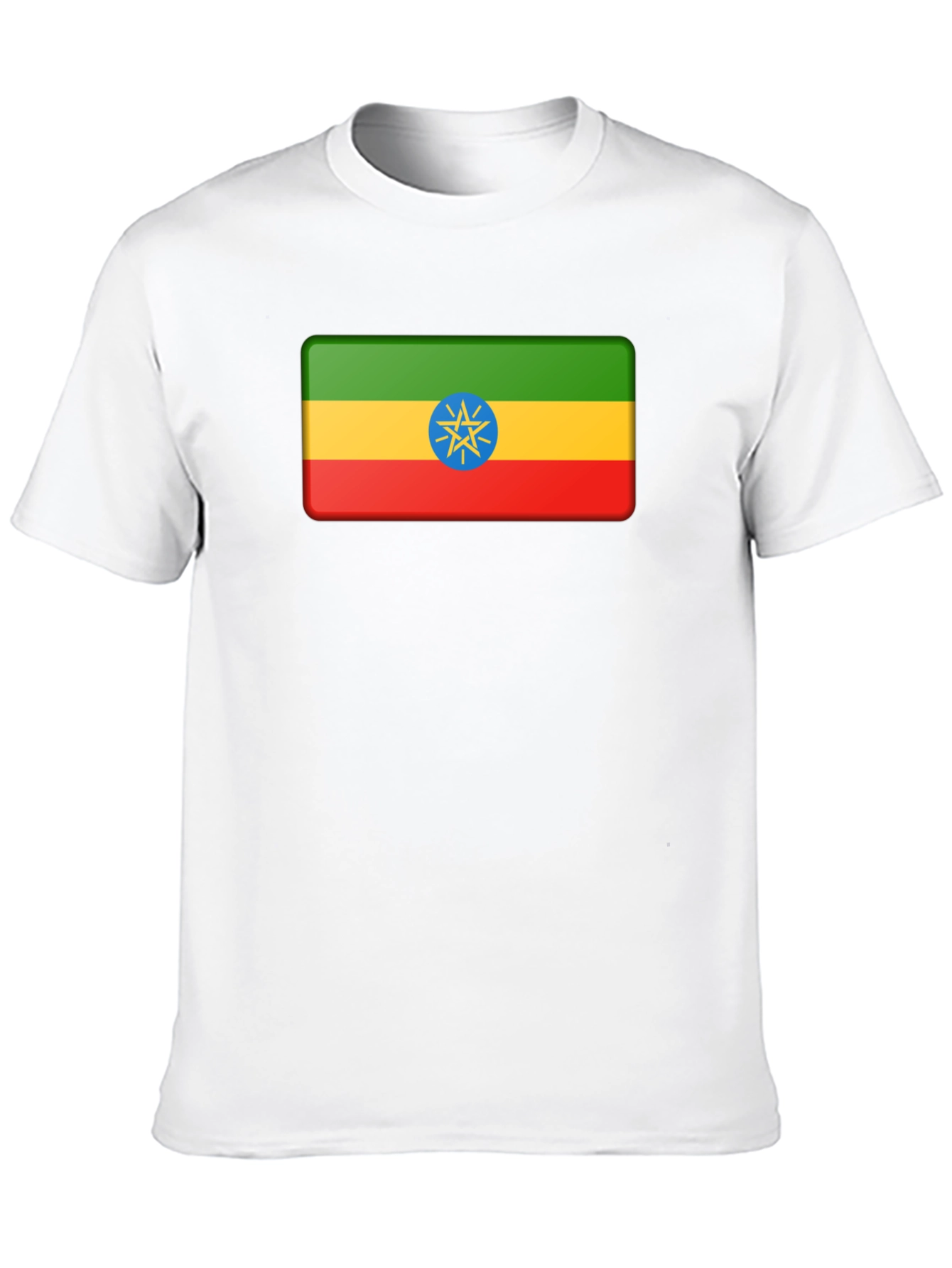 Ethiopia Flag T-Shirt - Black Graphic Tee