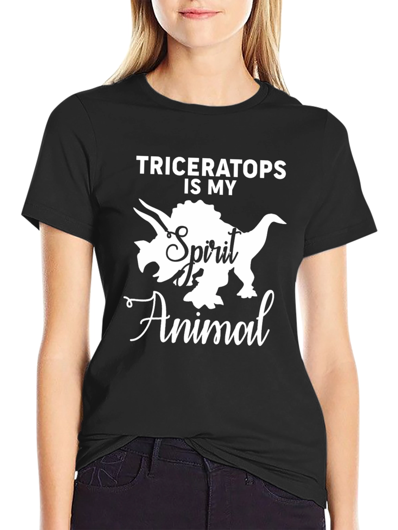 Triceratops Spirit Animal Graphic T-Shirt