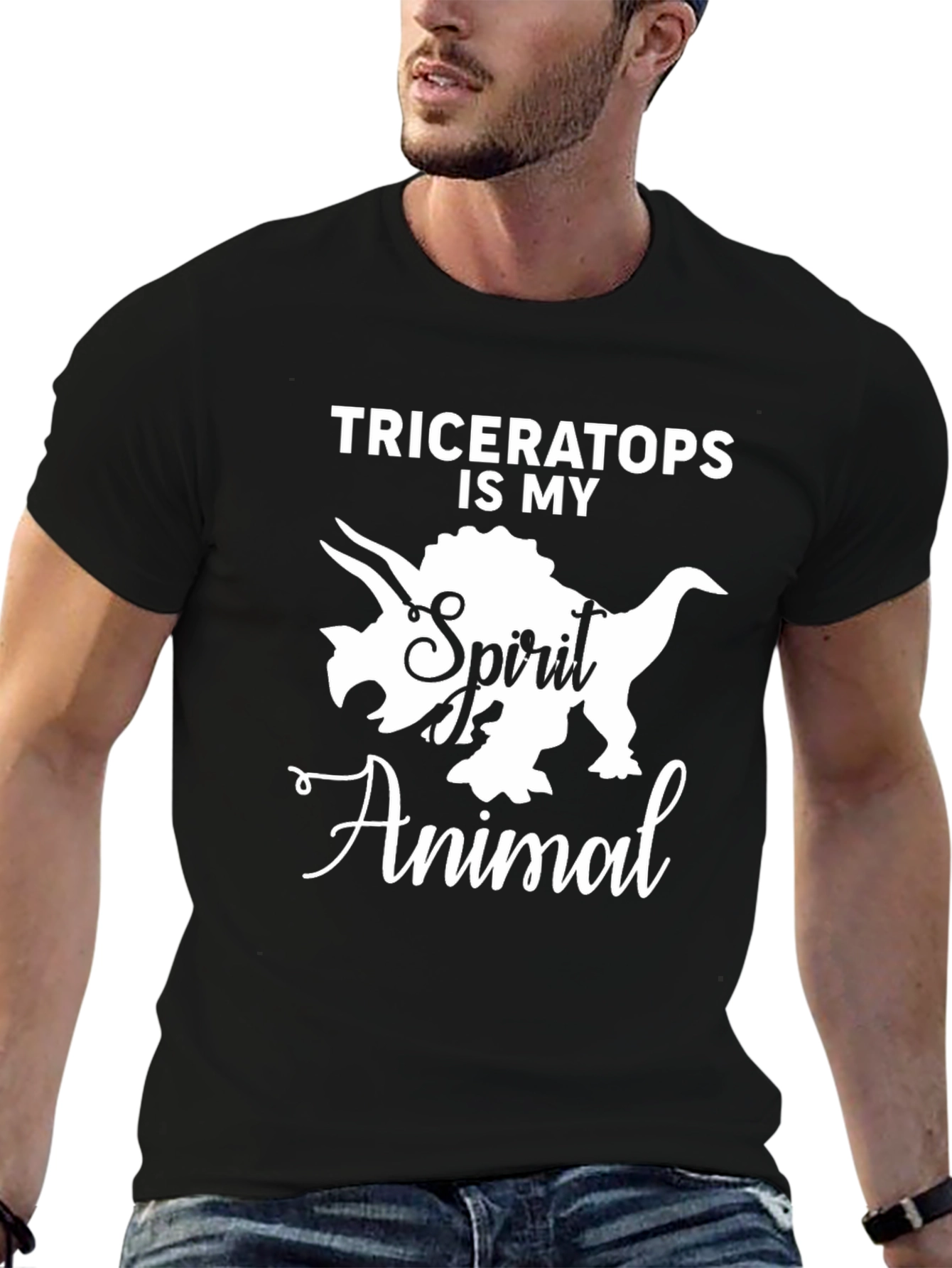 Triceratops Spirit Animal Graphic T-Shirt