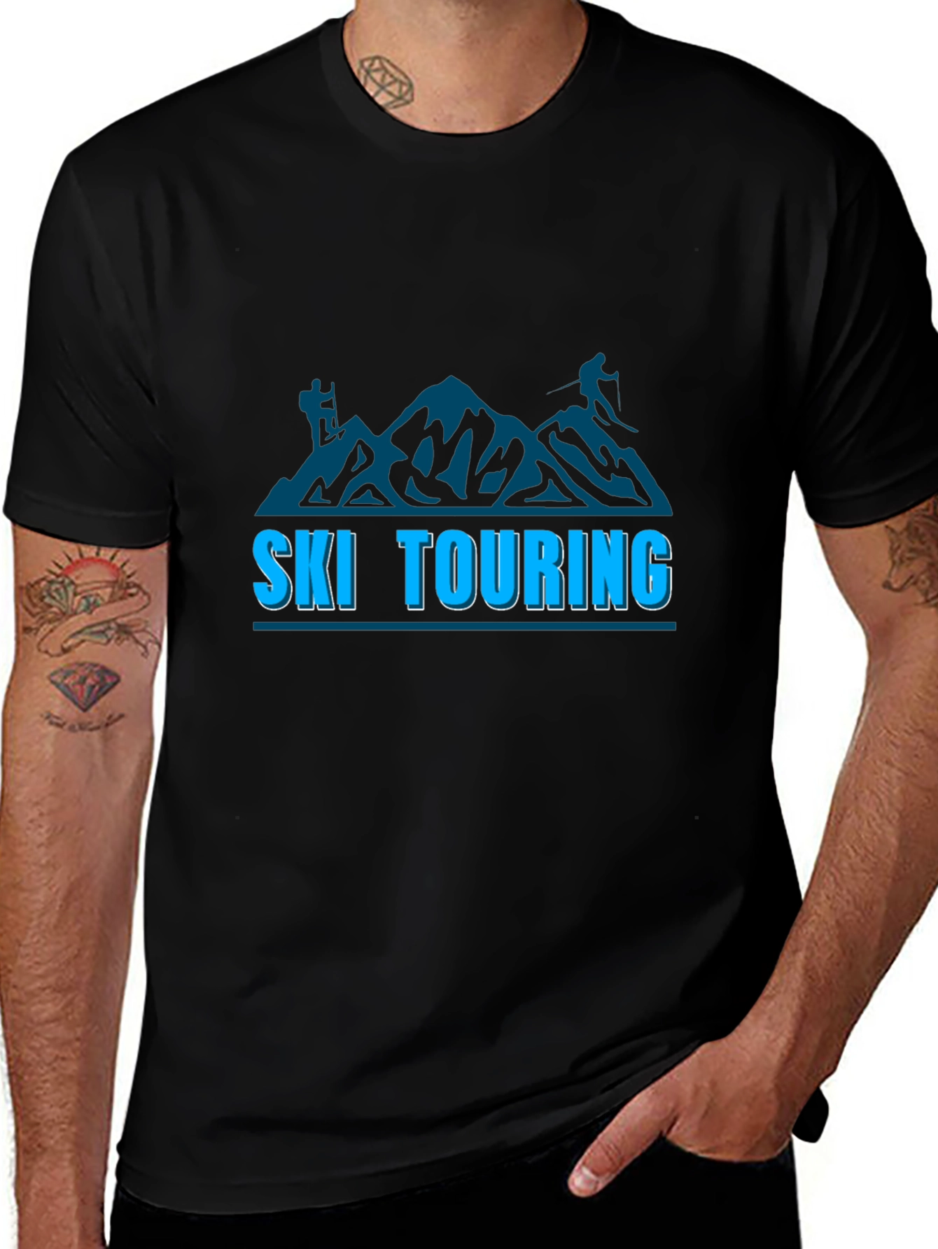 Ski Touring T-Shirt: Mountain Adventure Tee