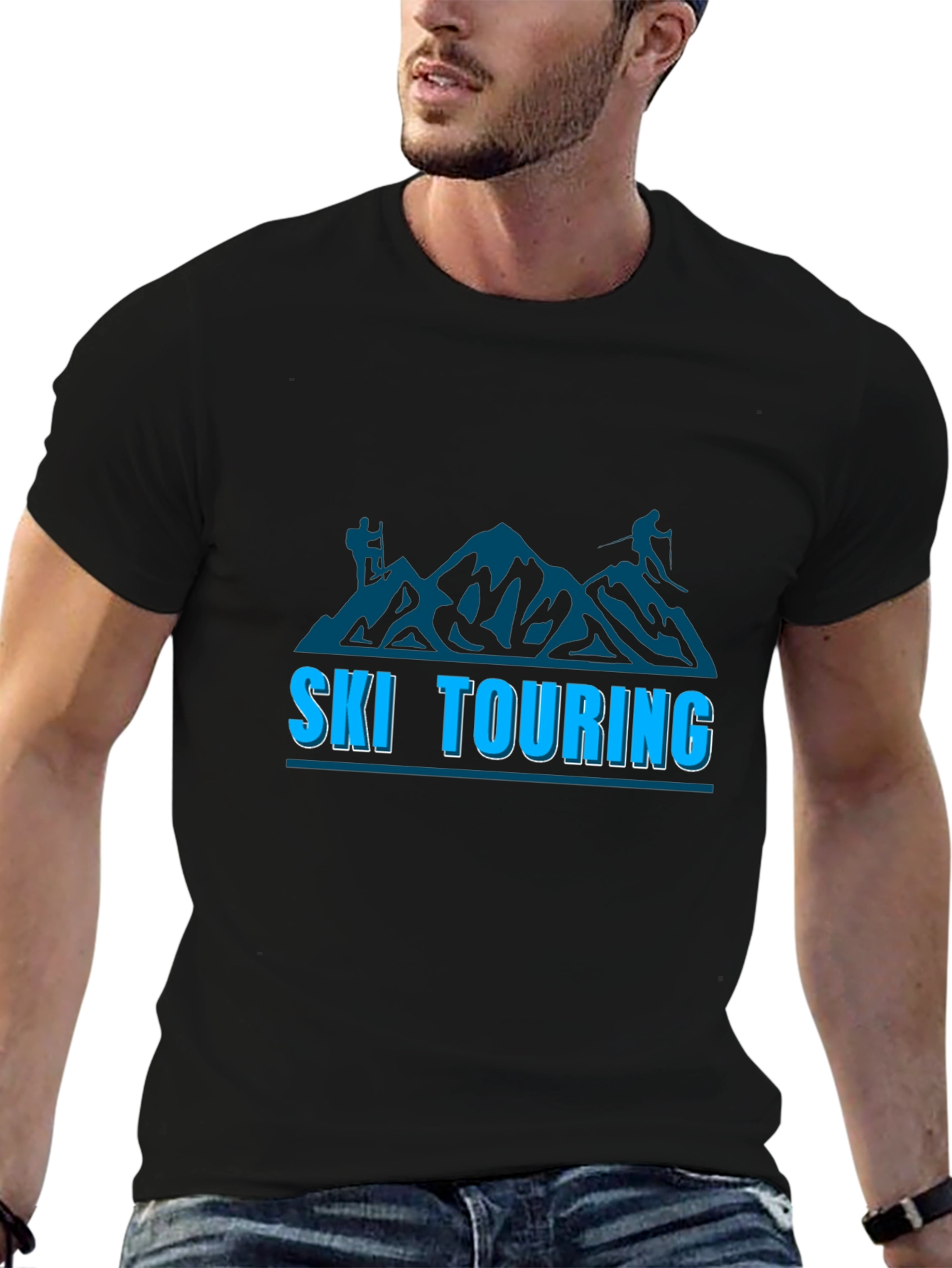 Ski Touring T-Shirt: Mountain Adventure Tee