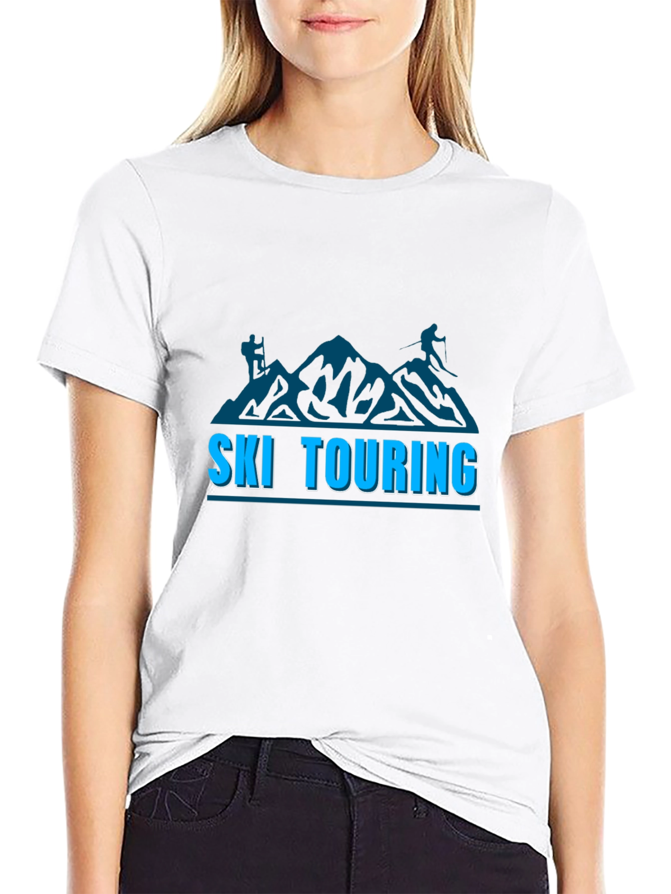Ski Touring T-Shirt: Mountain Adventure Tee