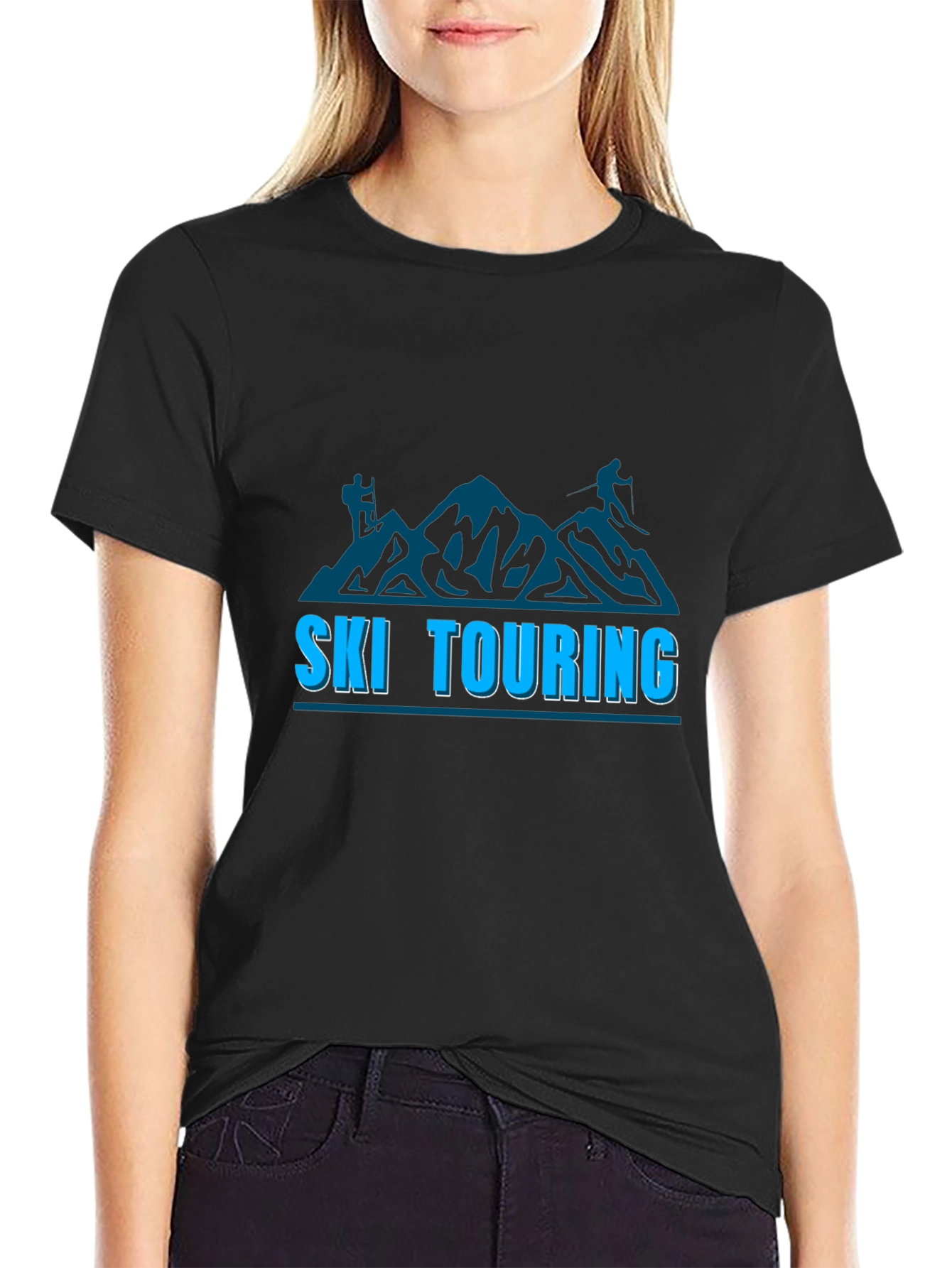 Ski Touring T-Shirt: Mountain Adventure Tee