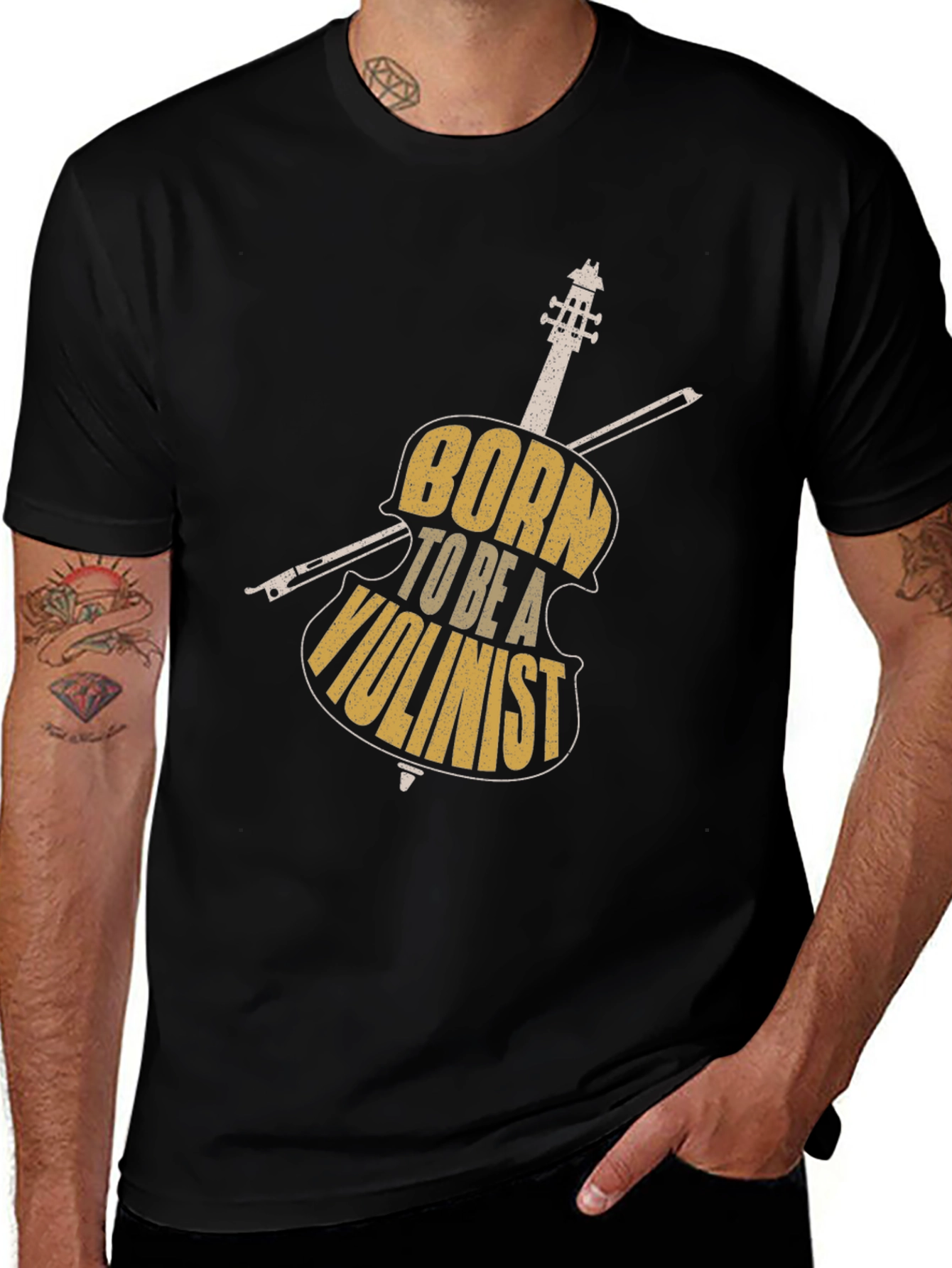 Born to Be a Violinist Graphic T-Shirt