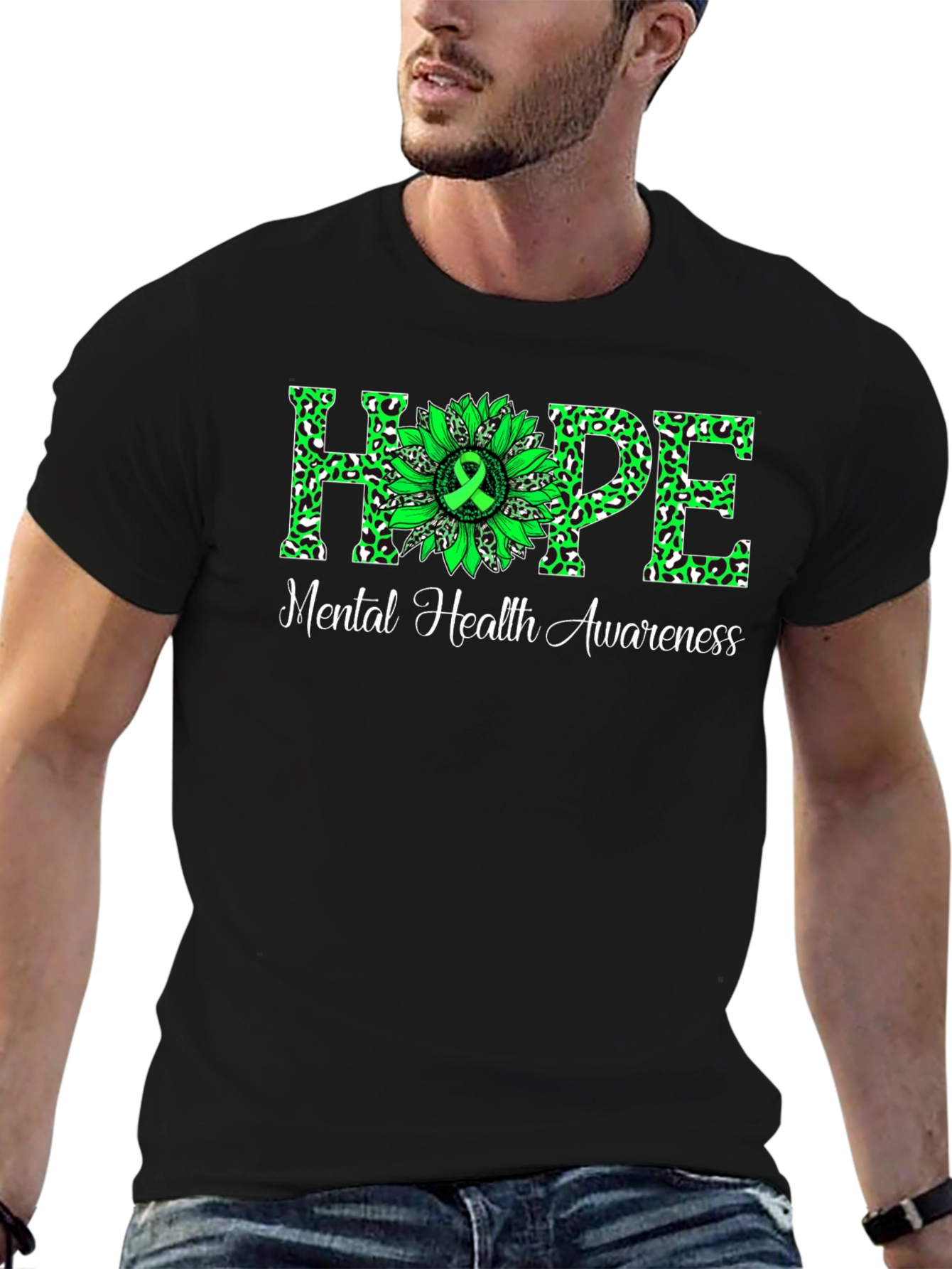 Mental Health Awareness Hope Sunflower T-Shirt