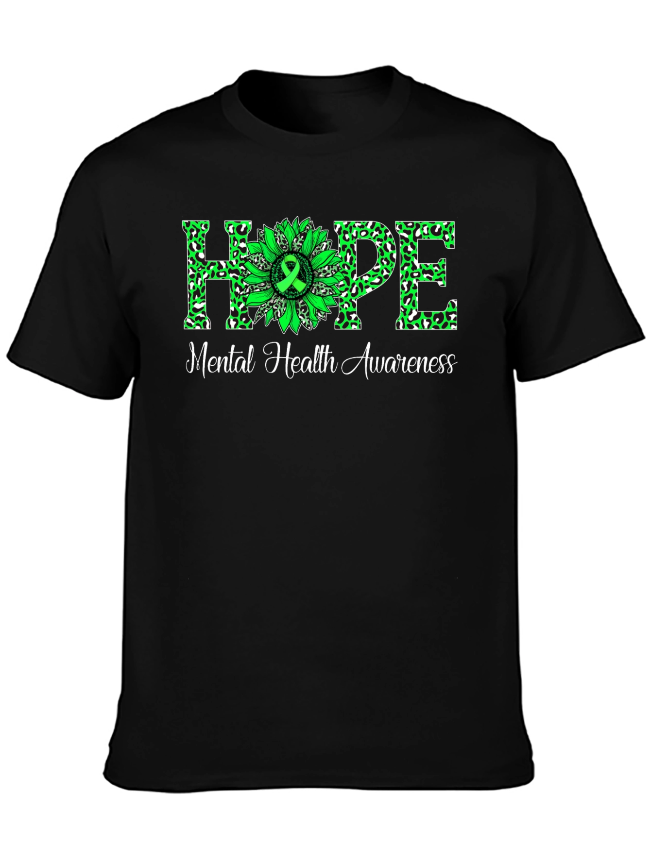 Mental Health Awareness Hope Sunflower T-Shirt