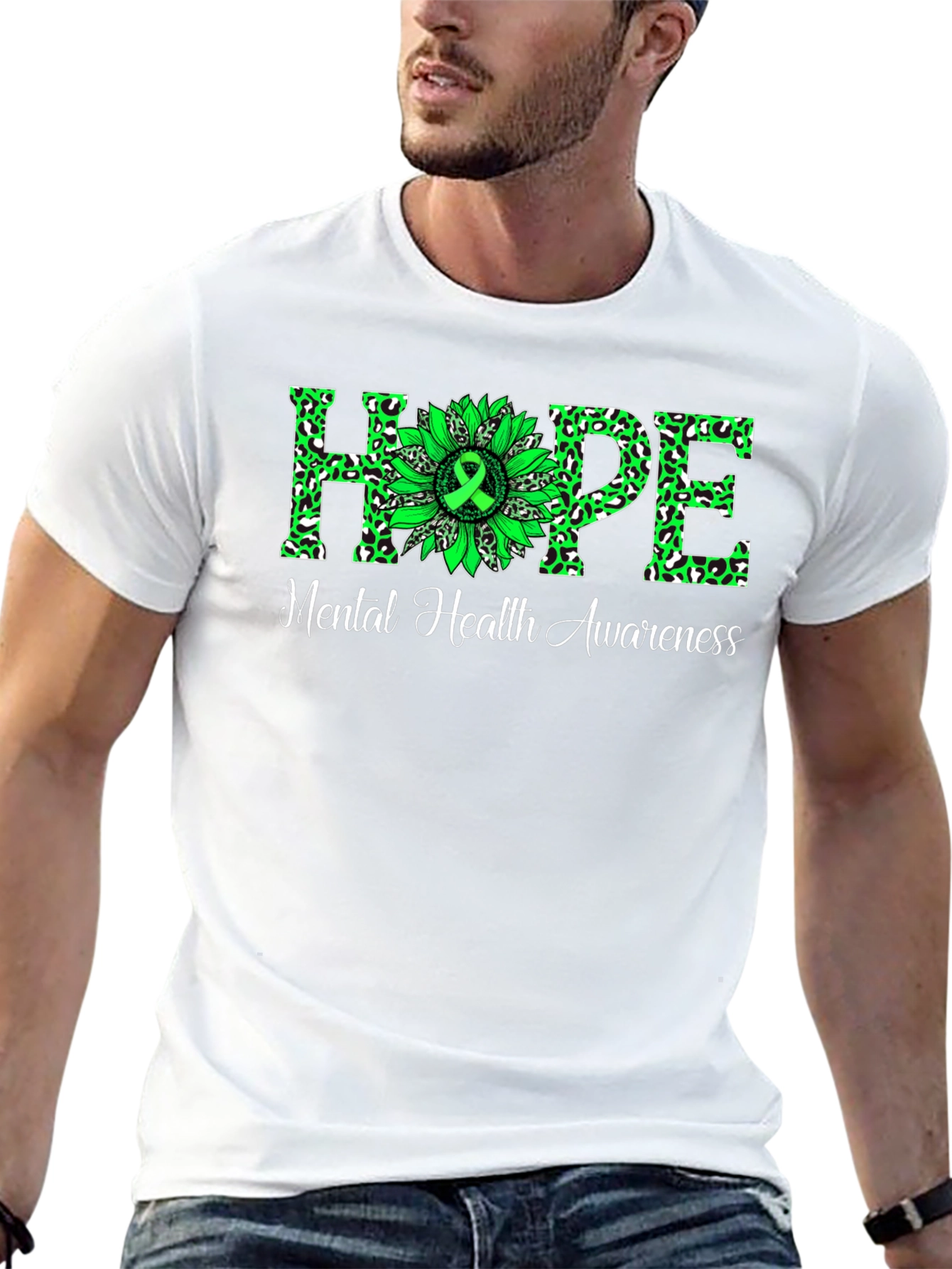 Mental Health Awareness Hope Sunflower T-Shirt