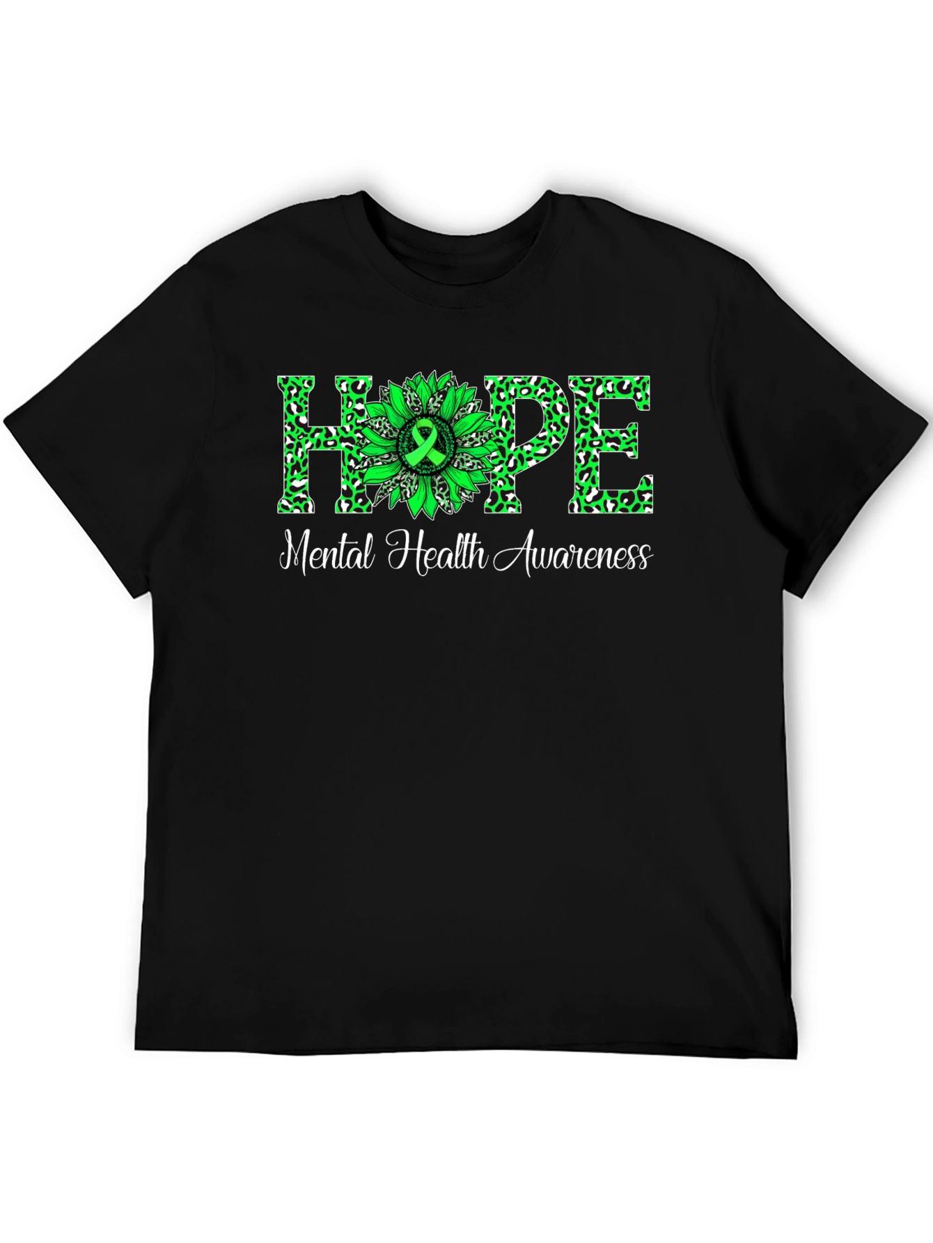 Mental Health Awareness Hope Sunflower T-Shirt