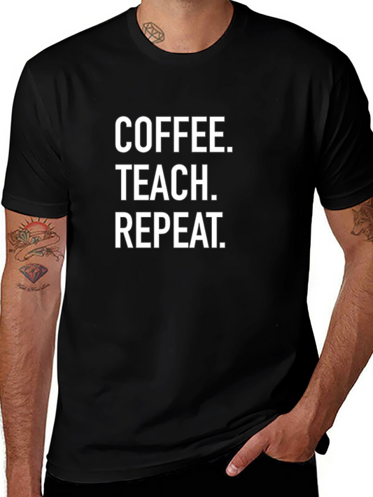 Coffee Teach Repeat T-Shirt