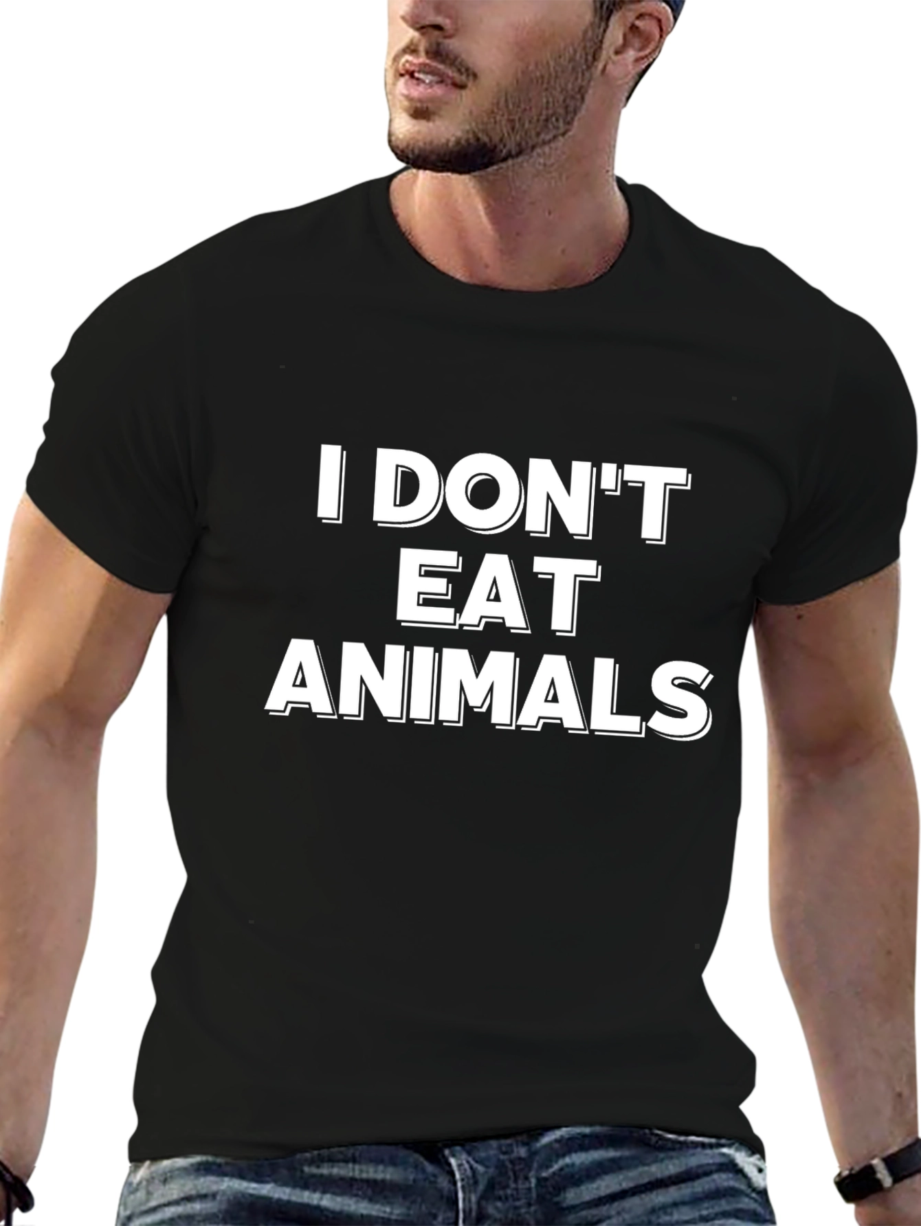 Vegan I Dont Eat Animals Graphic Tee