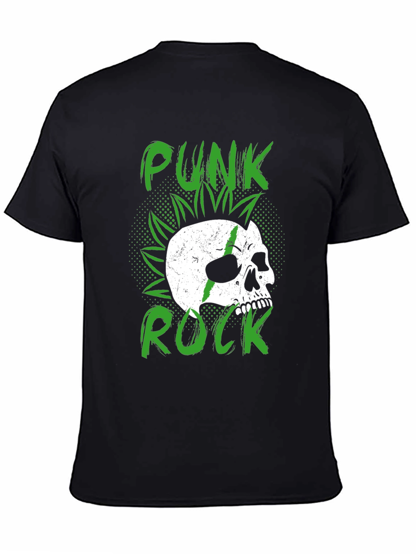 Punk Rock Skull Graphic Tee - Edgy Style