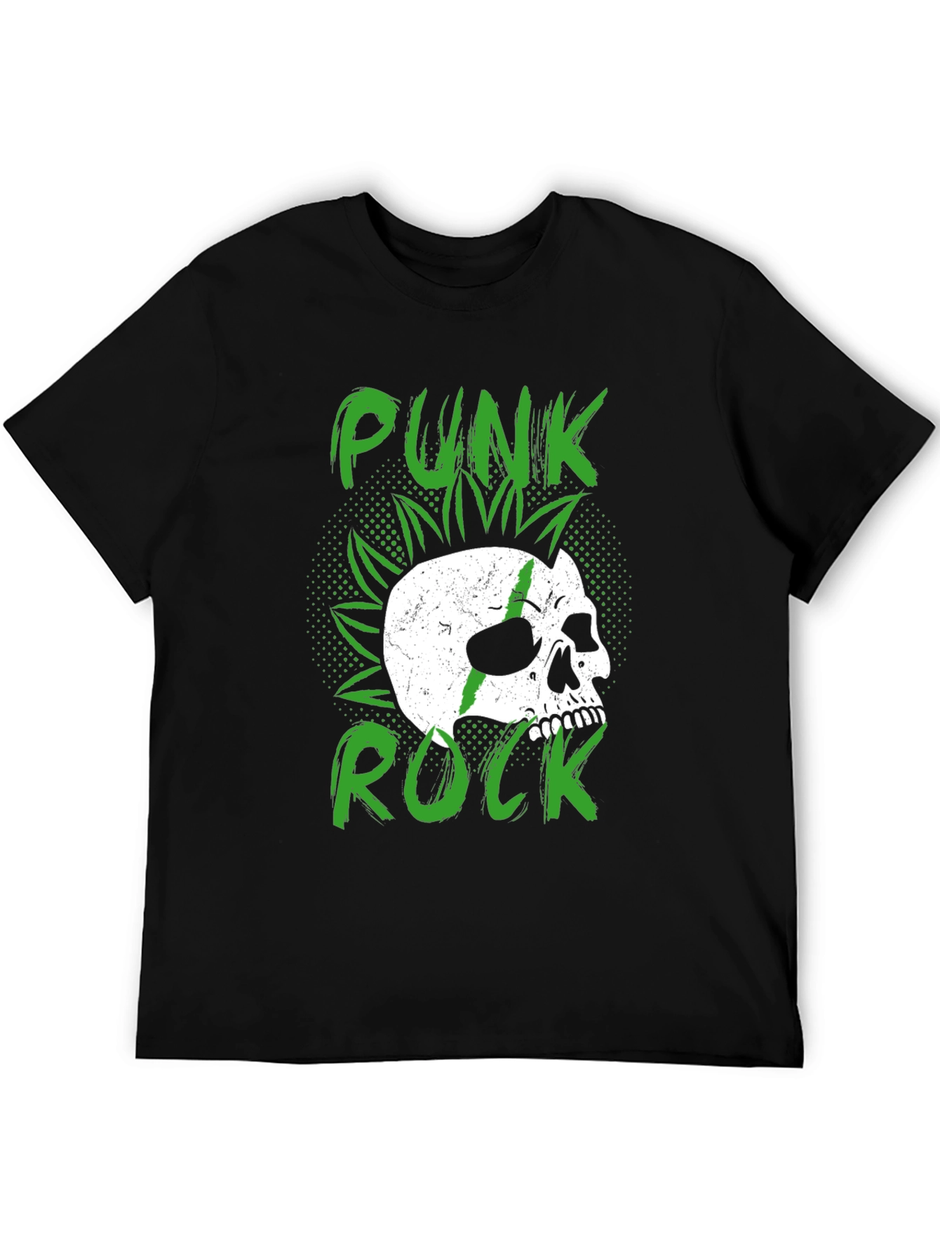 Punk Rock Skull Graphic Tee - Edgy Style