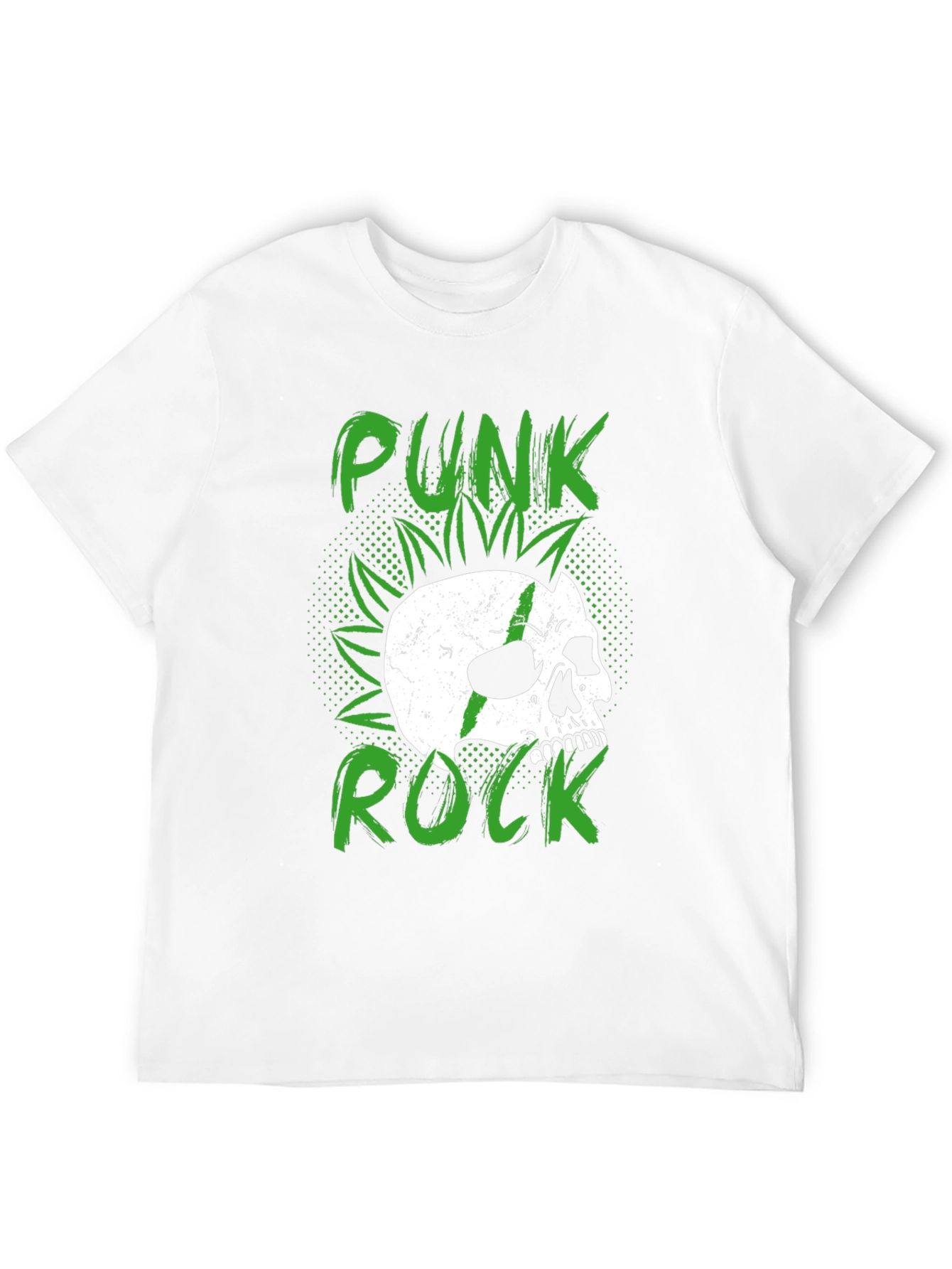 Punk Rock Skull Graphic Tee - Edgy Style