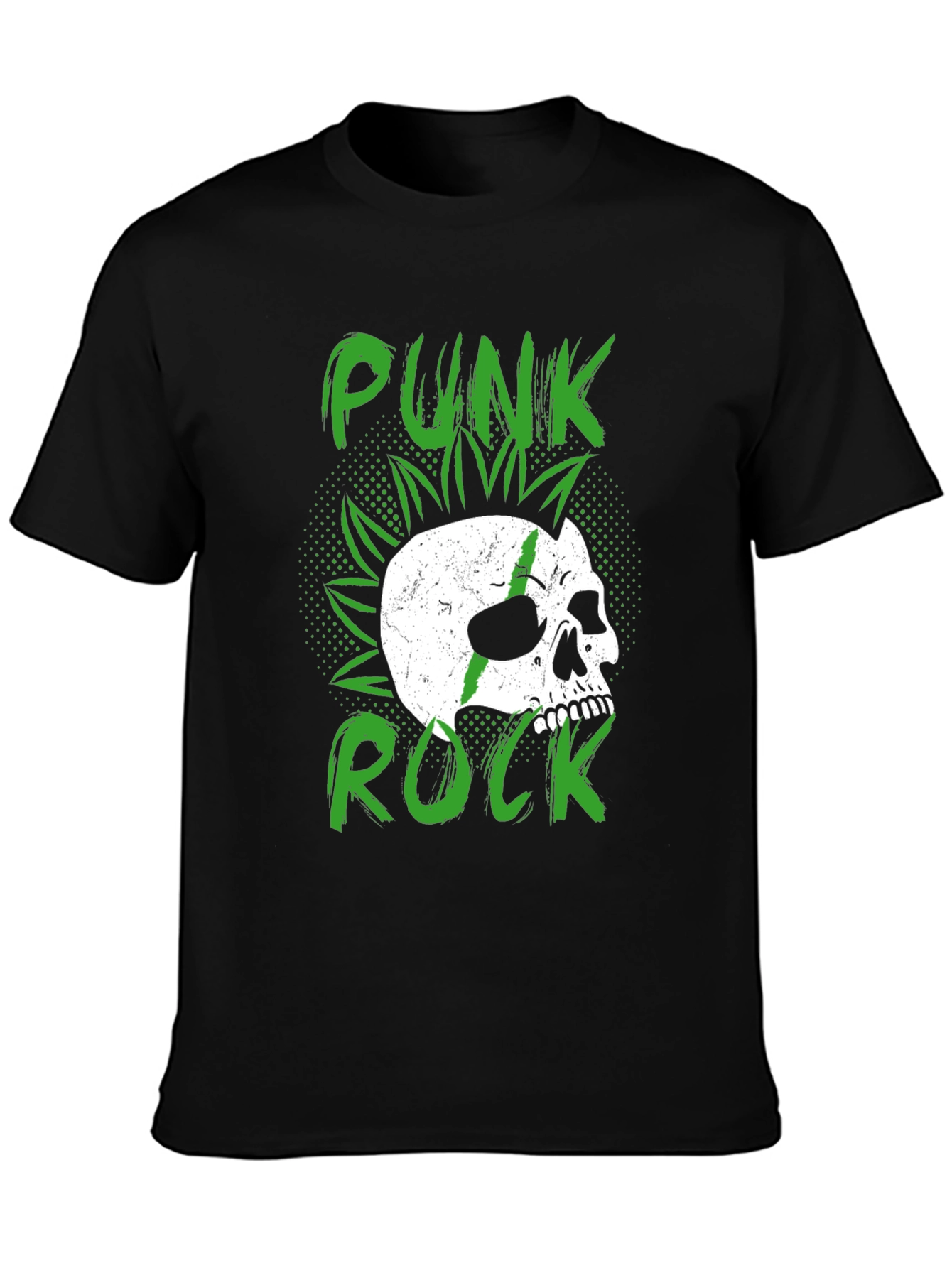 Punk Rock Skull Graphic Tee - Edgy Style