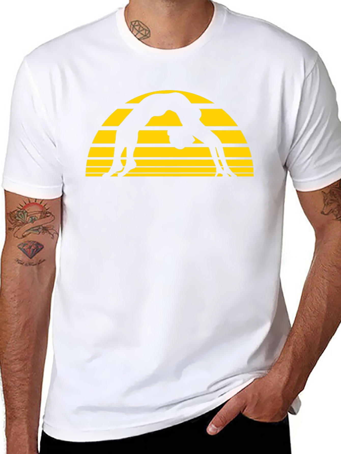 Yoga Silhouette T-Shirt - Graphic Tee - Unisex