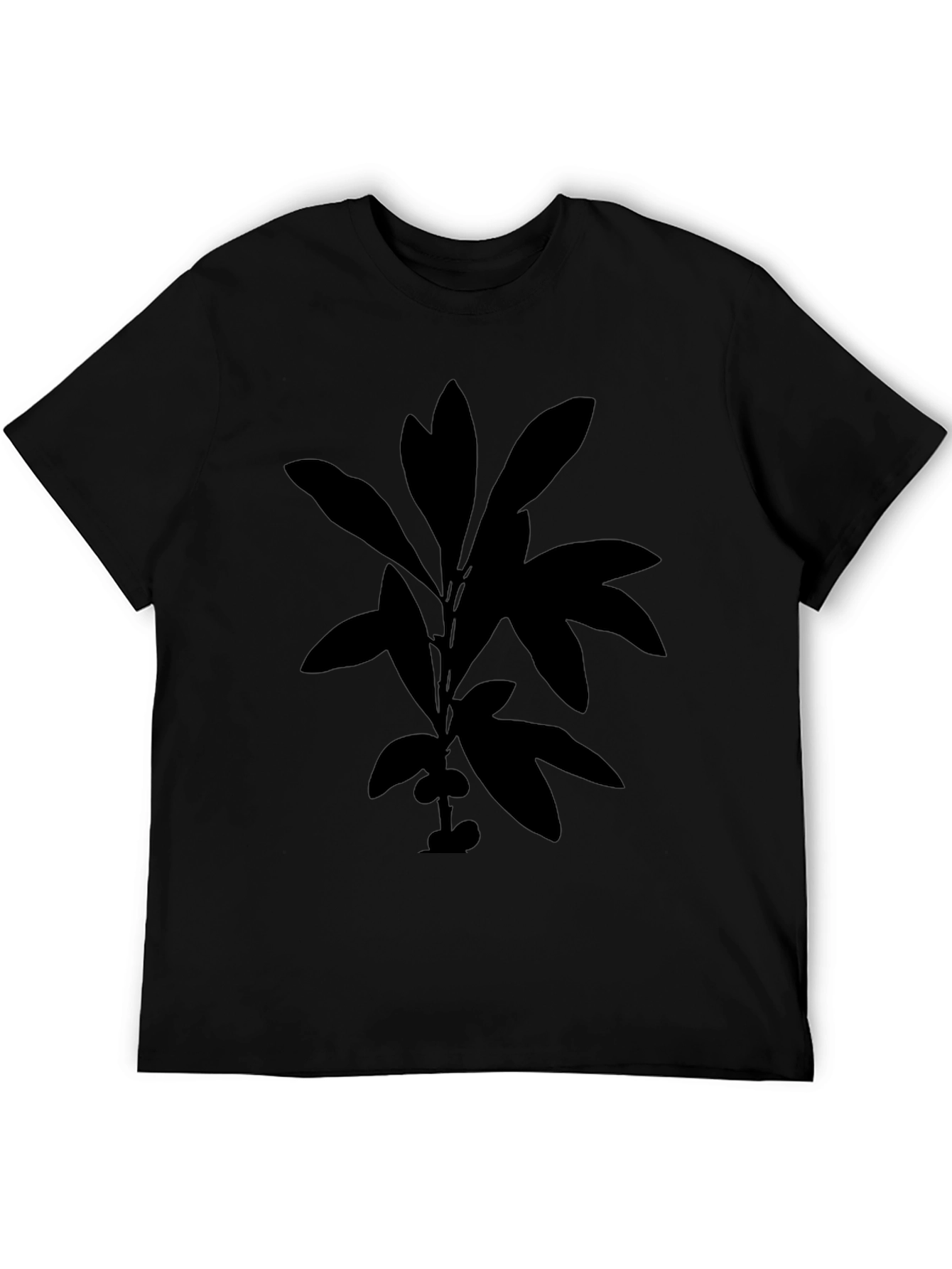 Botanical Silhouette Black T-Shirt