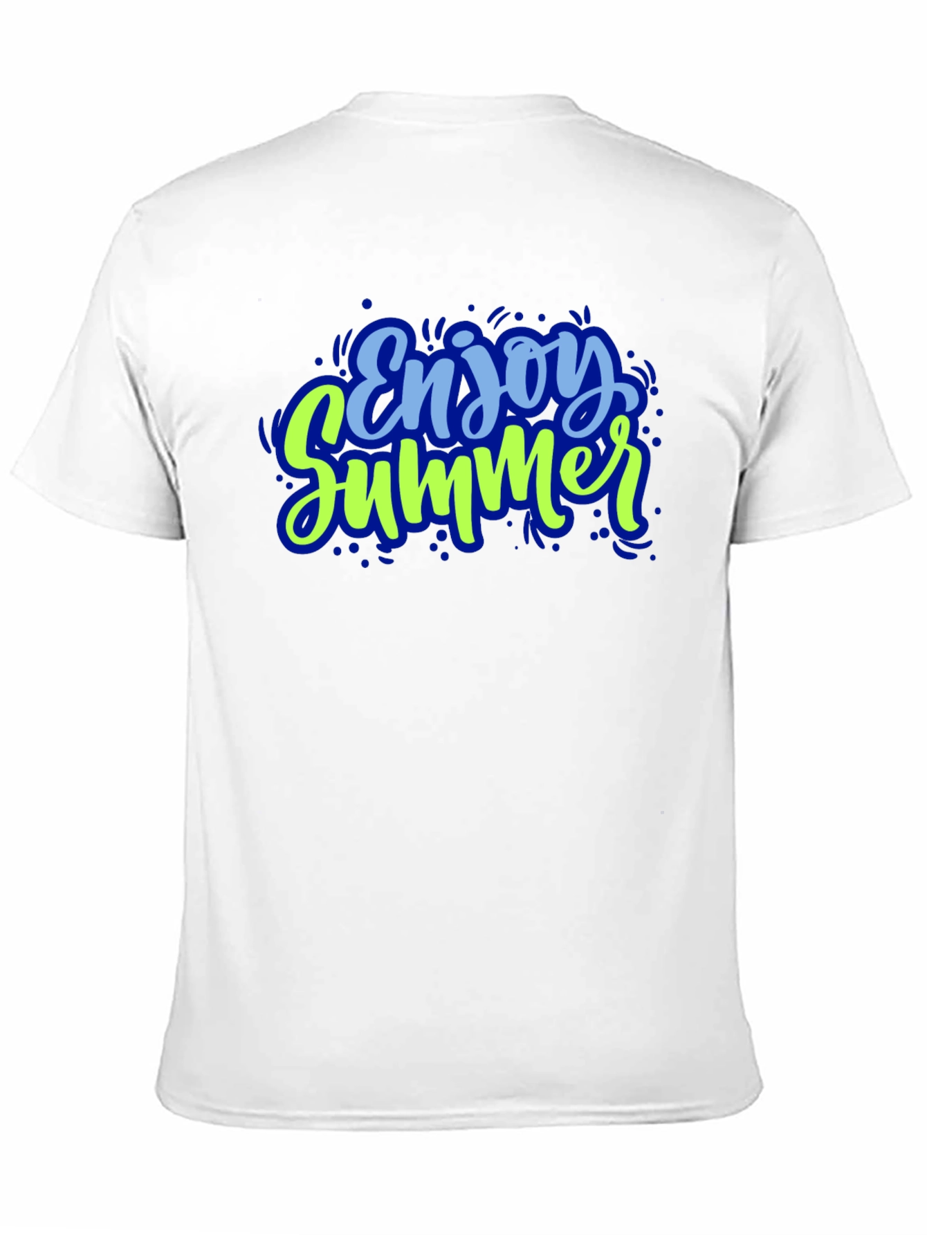 Enjoy Summer Graphic Tee - Black Cotton
