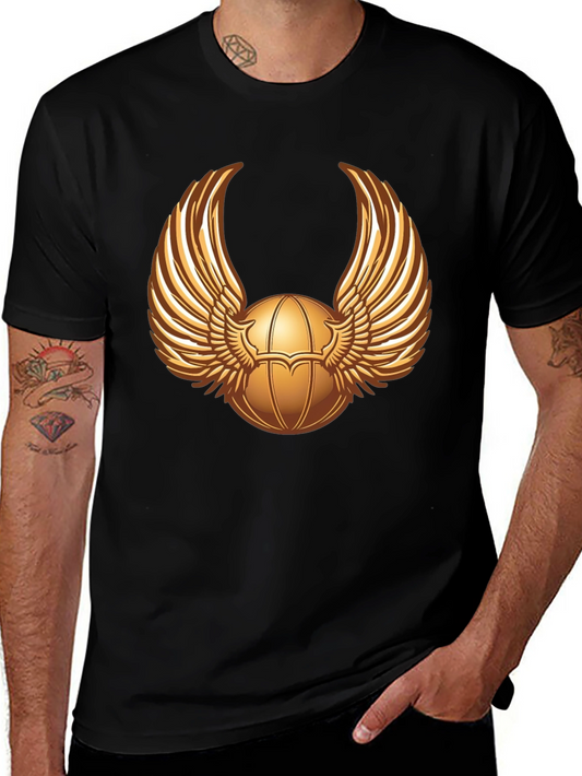 Winged Scarab Graphic Tee - Premium Cotton