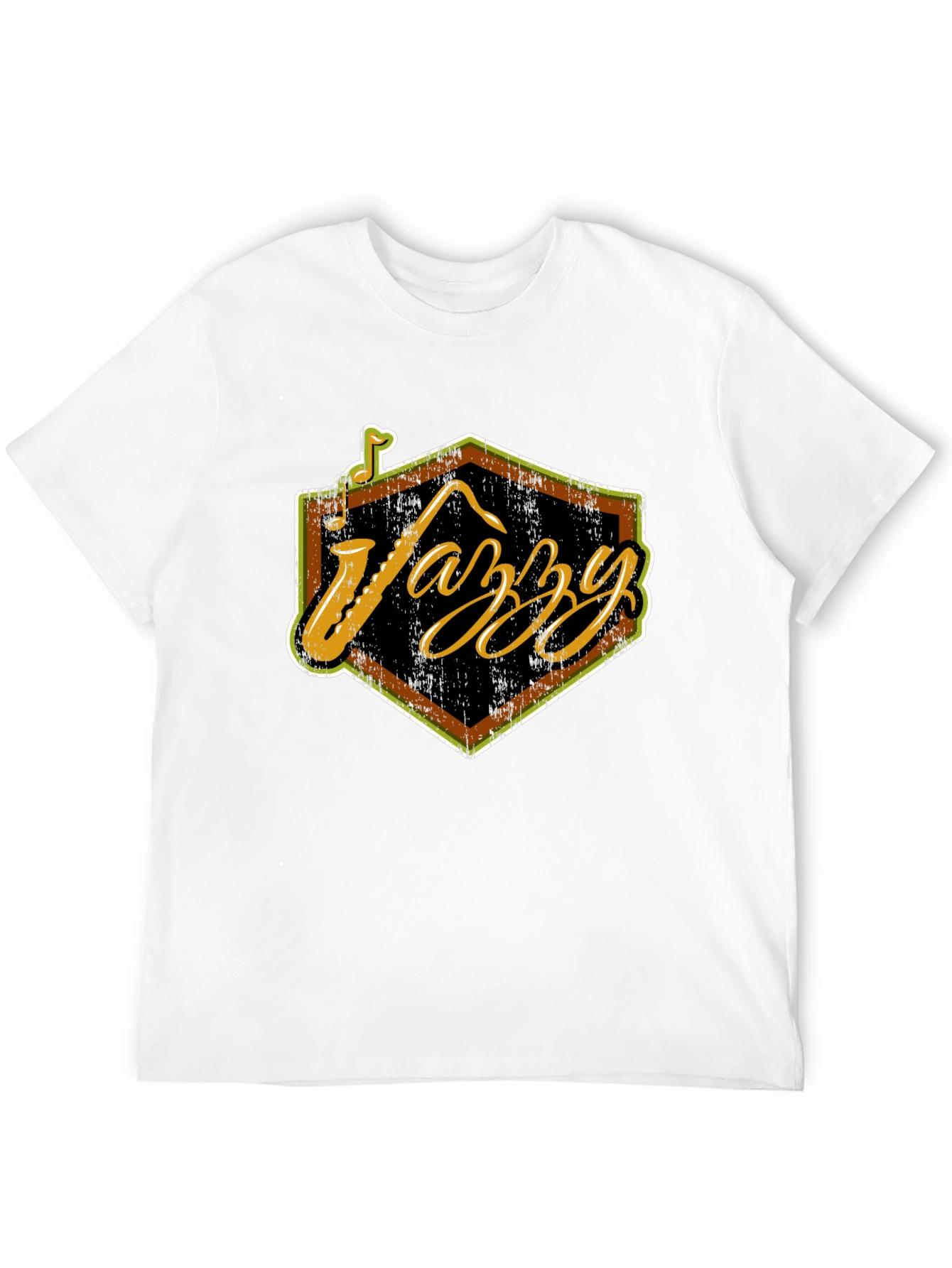 Jazzy Black T-Shirt - Cool Music Lover Tee