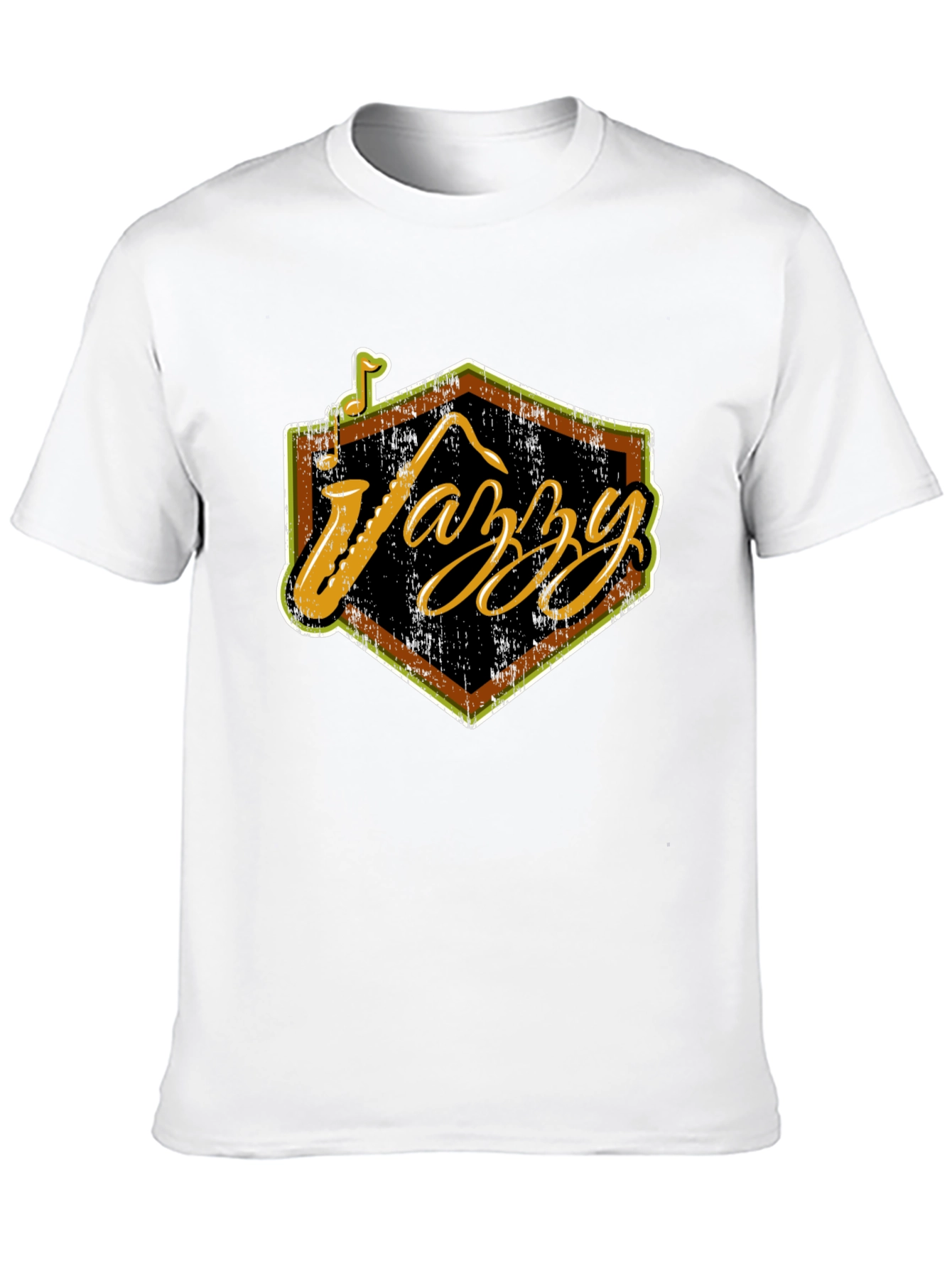 Jazzy Black T-Shirt - Cool Music Lover Tee