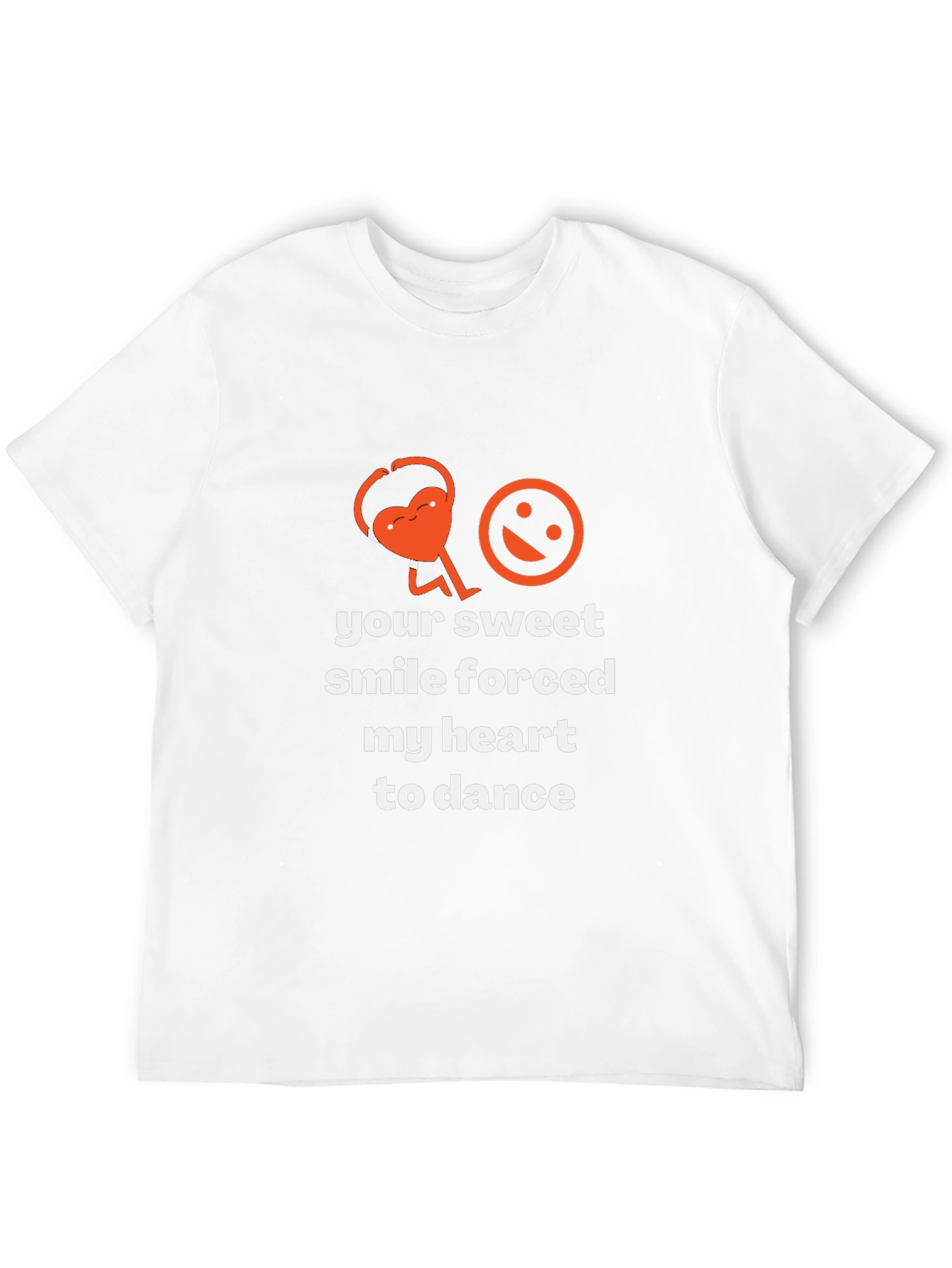 Sweet Smile Dancing Heart Graphic Tee