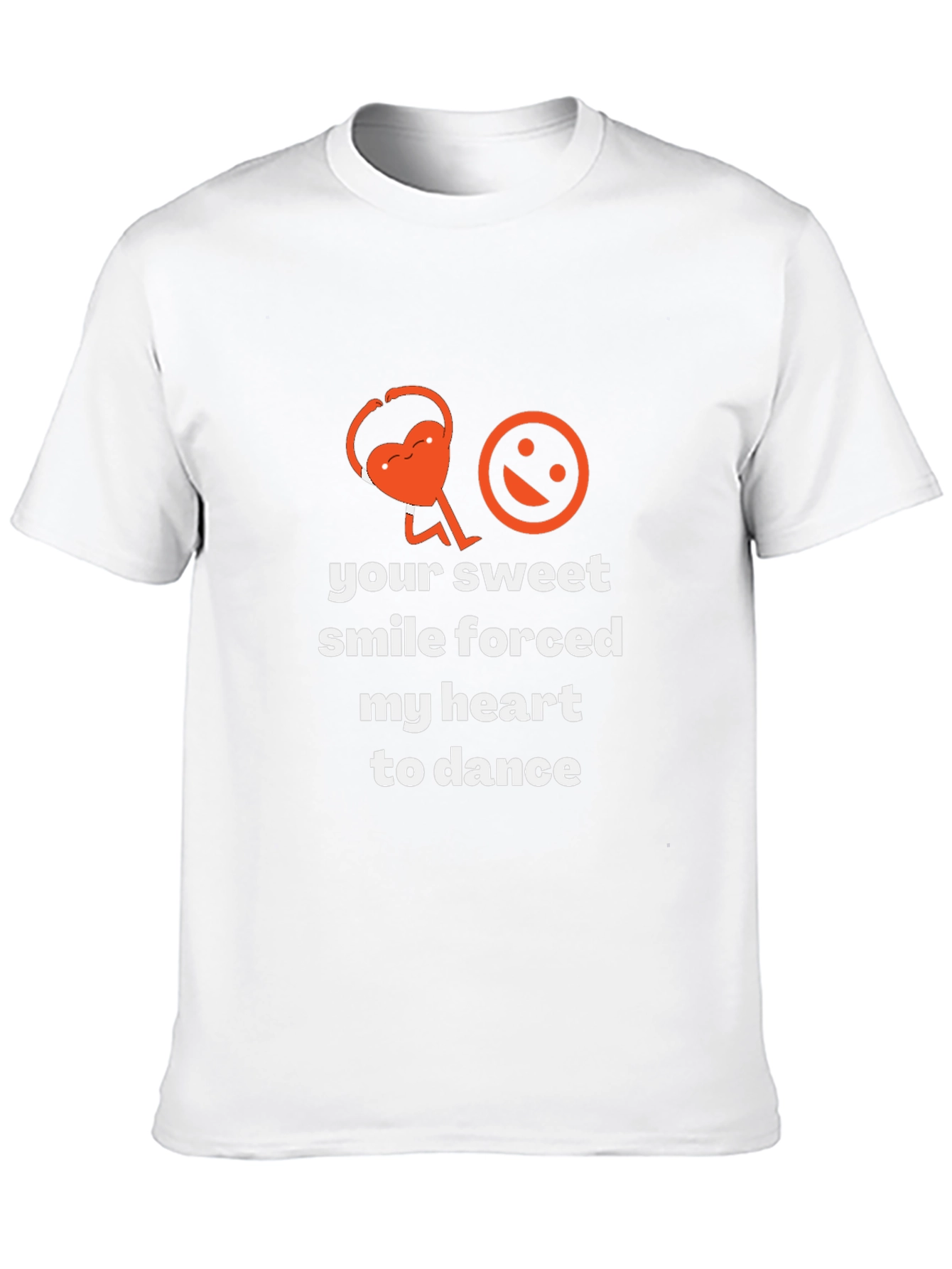 Sweet Smile Dancing Heart Graphic Tee