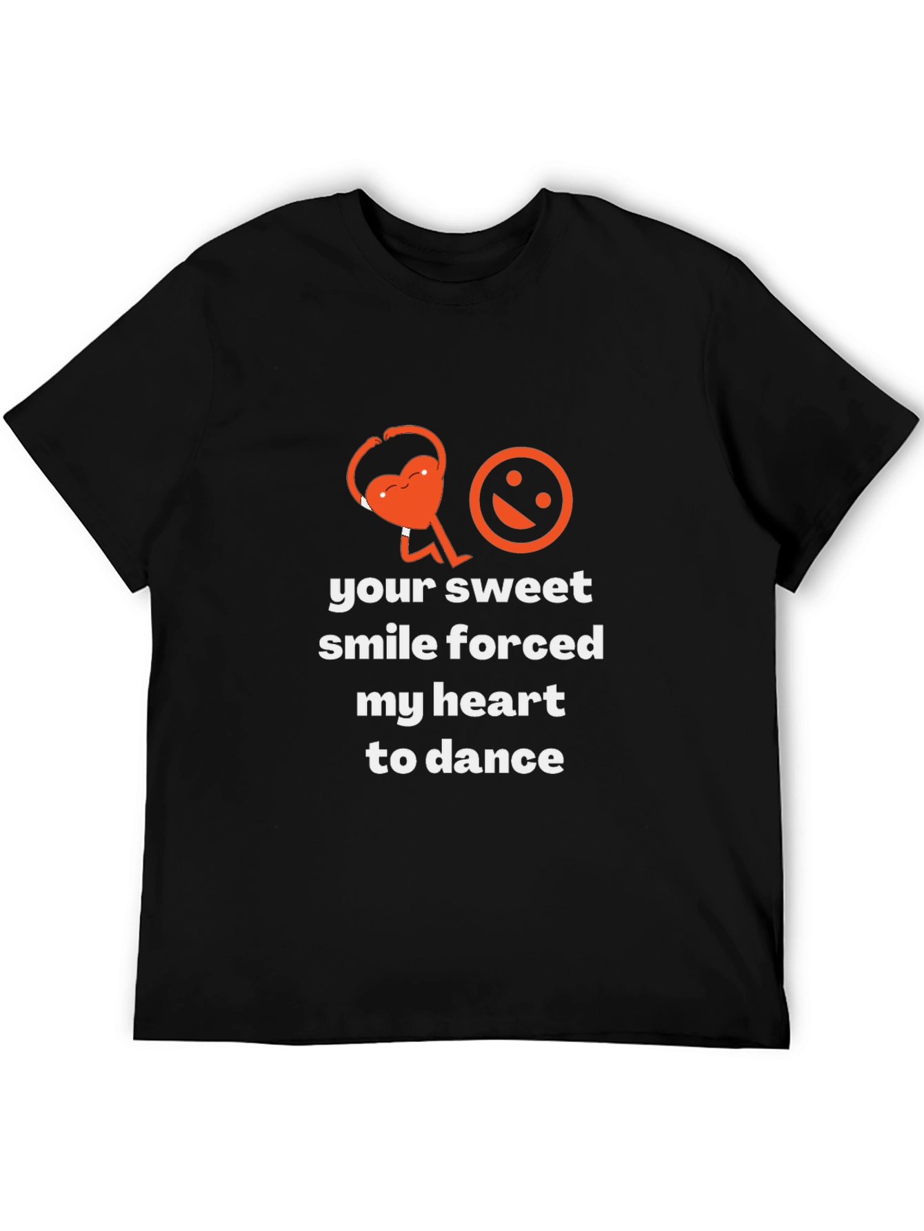Sweet Smile Dancing Heart Graphic Tee
