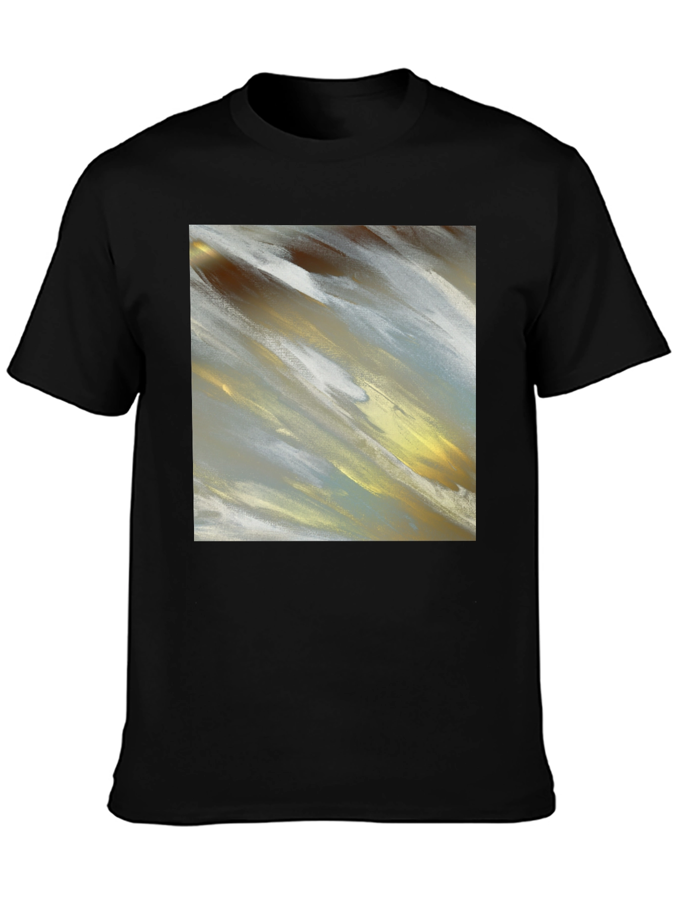 Abstract Art T-Shirt - Modern Brushstroke Design