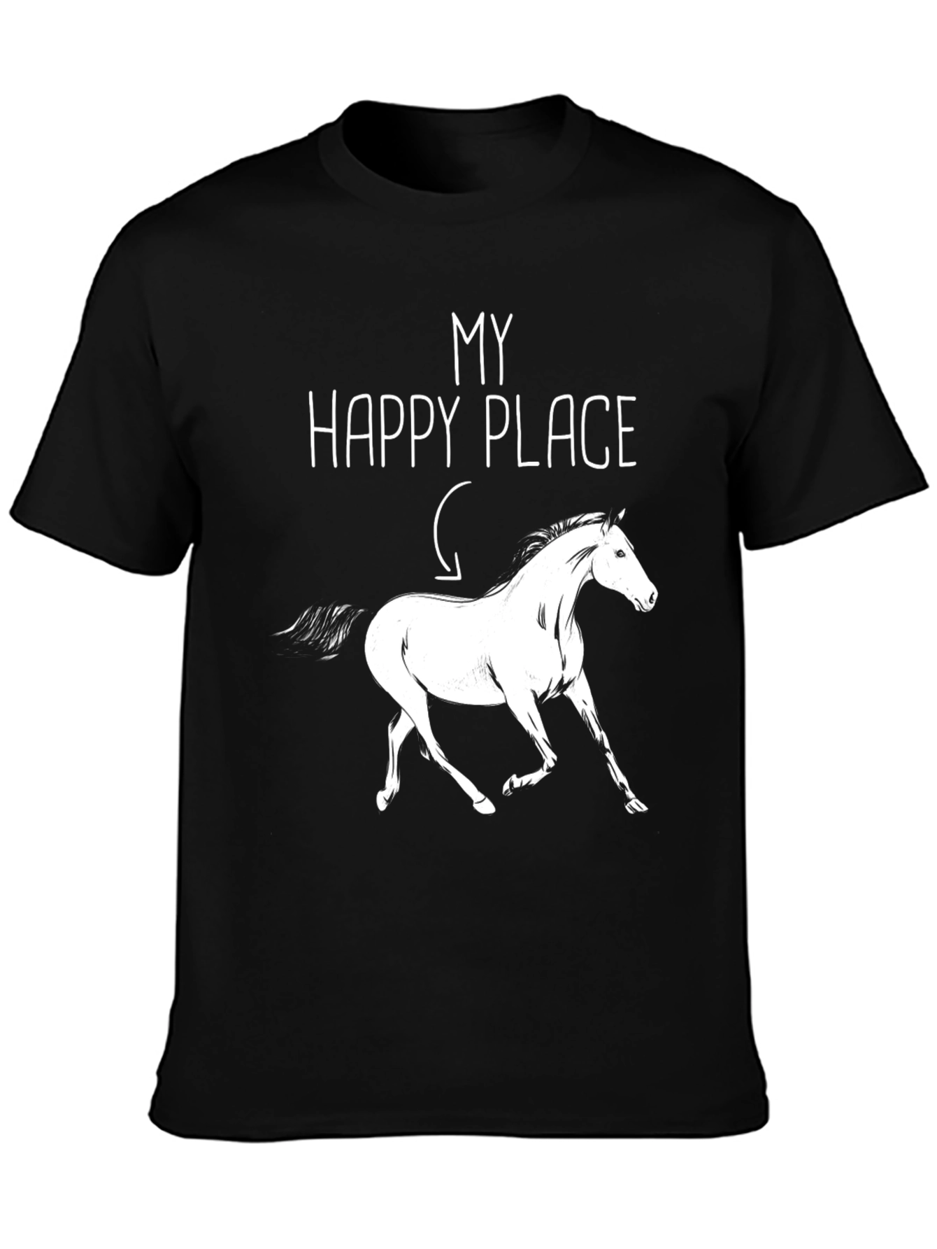 My Happy Place Horse Graphic Tee