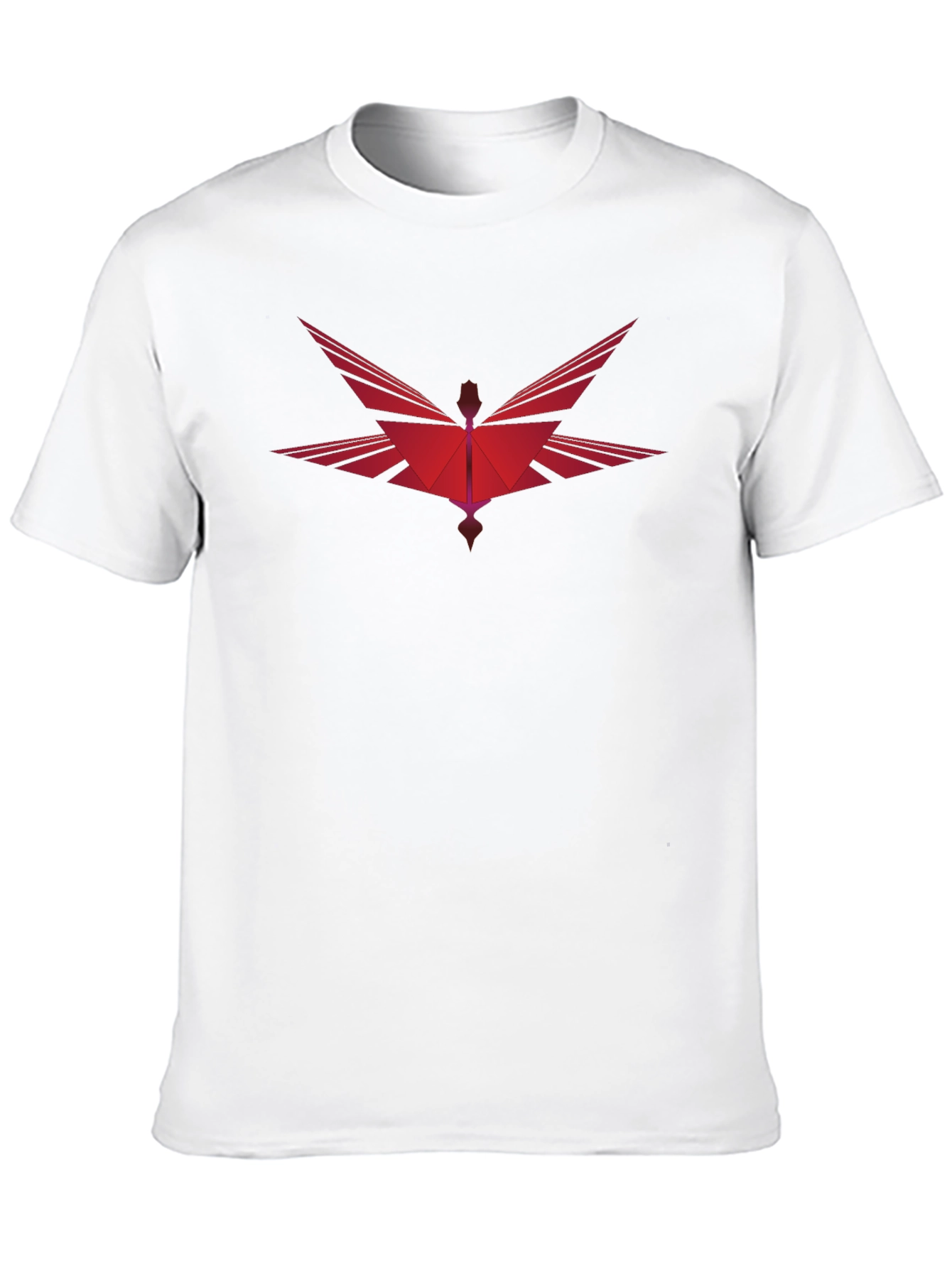 Abstract Phoenix Graphic Tee - Modern Black T-Shirt