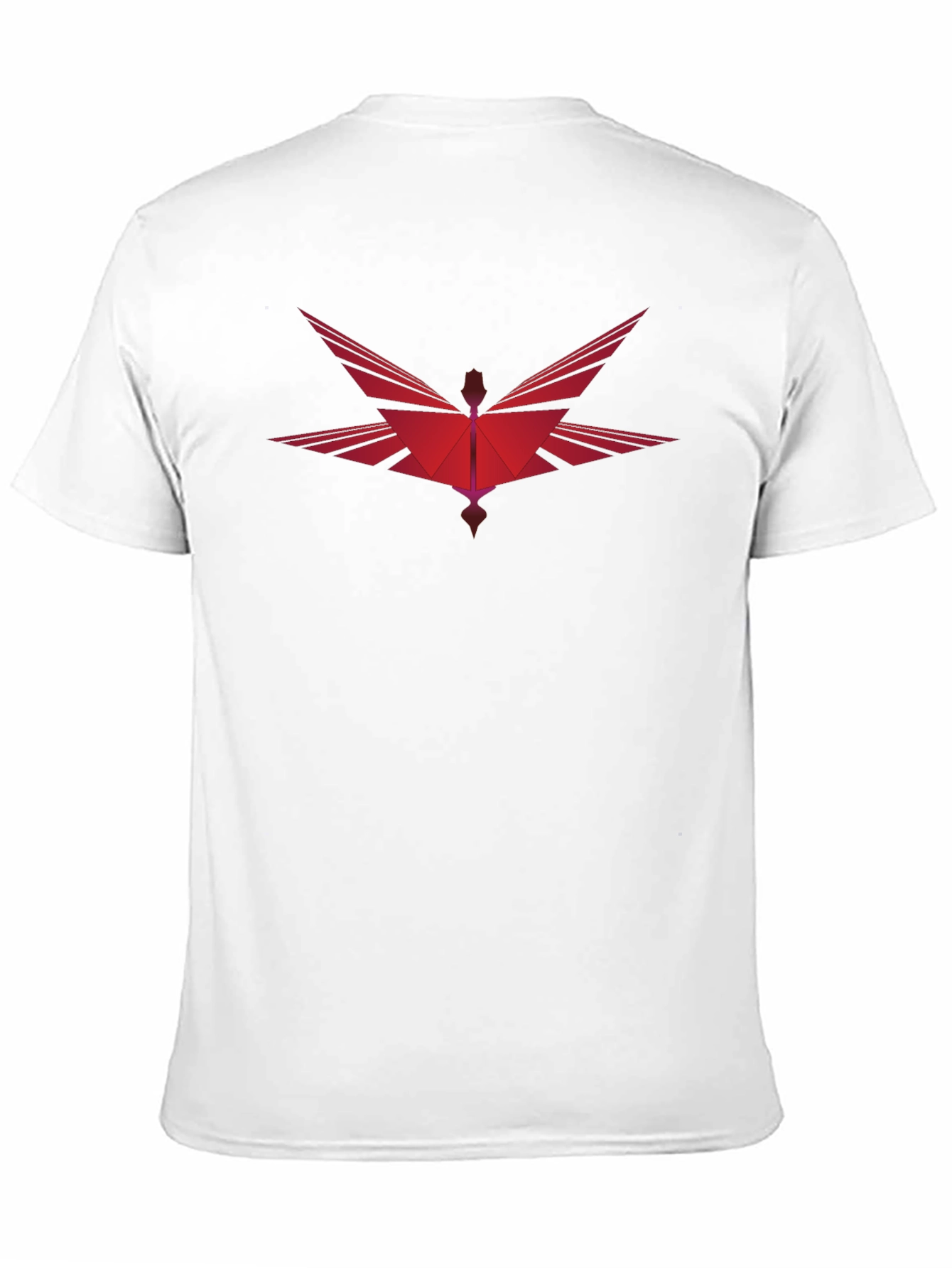 Abstract Phoenix Graphic Tee - Modern Black T-Shirt