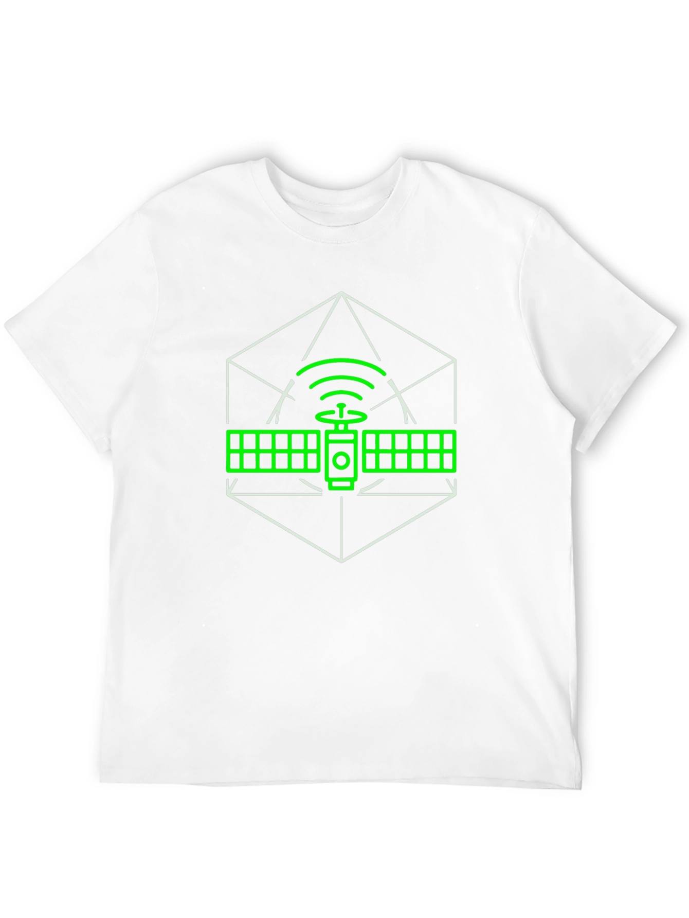Satellite Graphic T-Shirt - Modern Tech Design