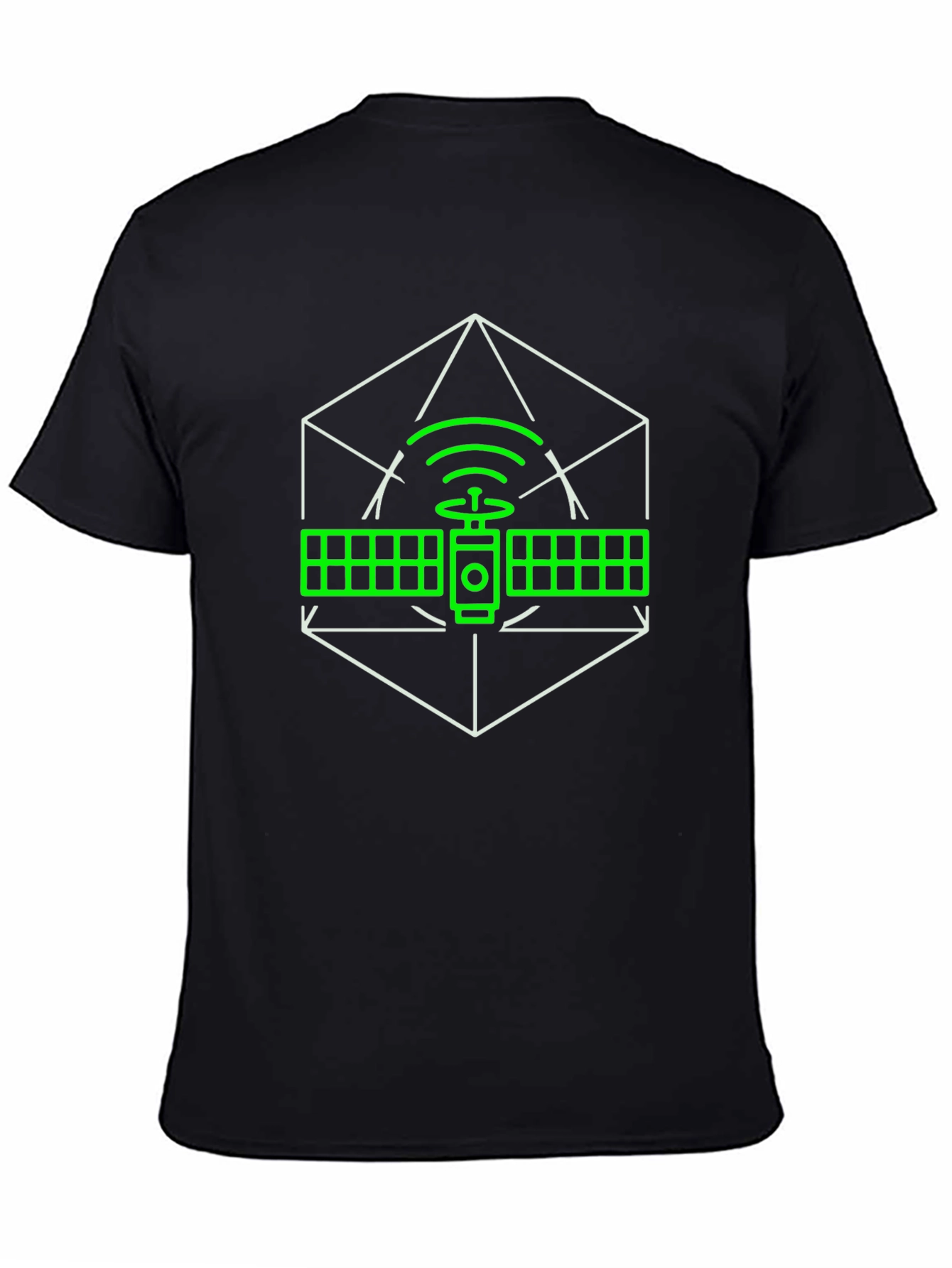 Satellite Graphic T-Shirt - Modern Tech Design