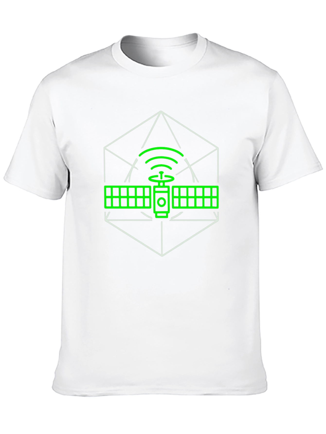 Satellite Graphic T-Shirt - Modern Tech Design