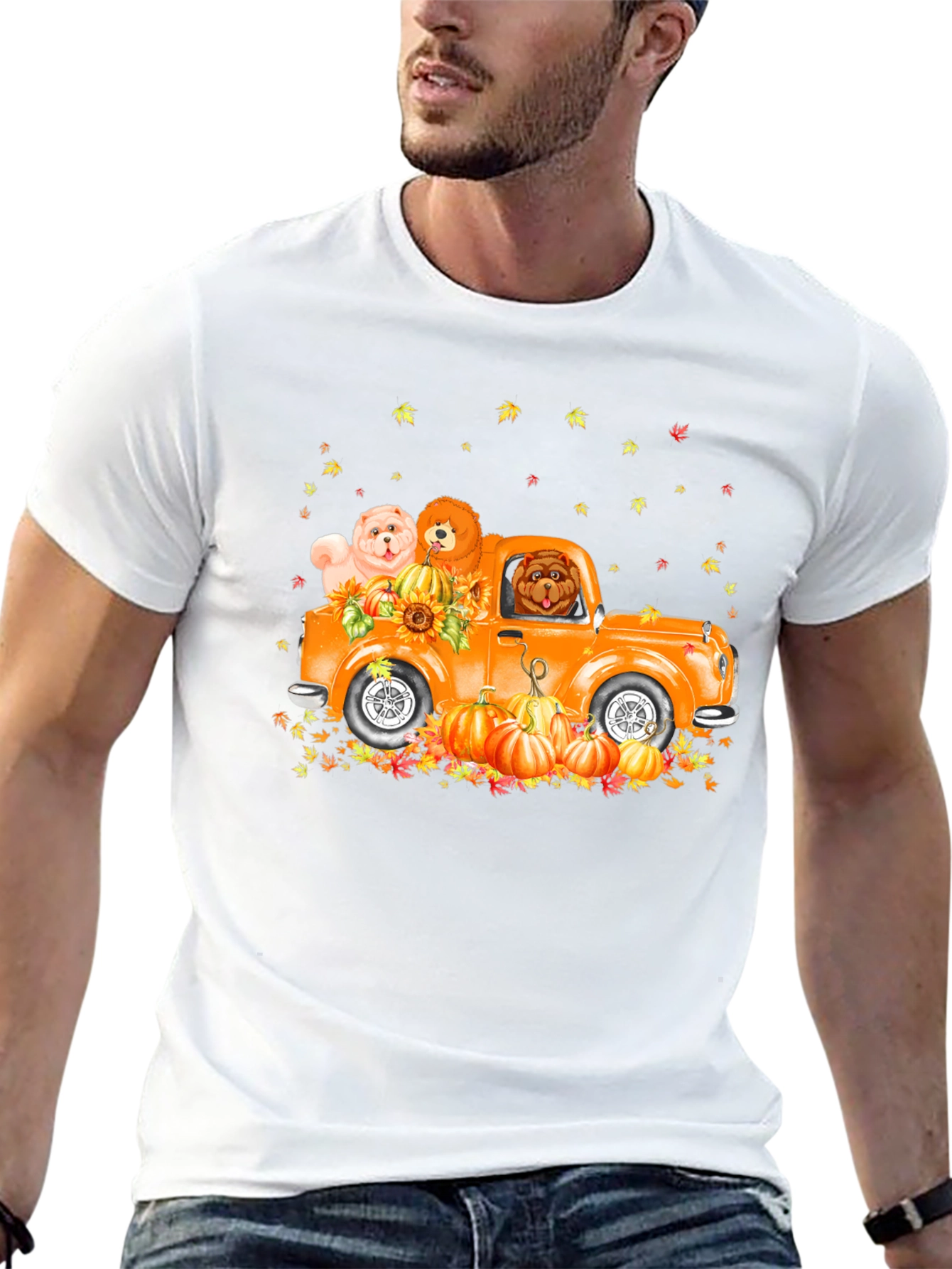Dog Pumpkin Truck T-Shirt