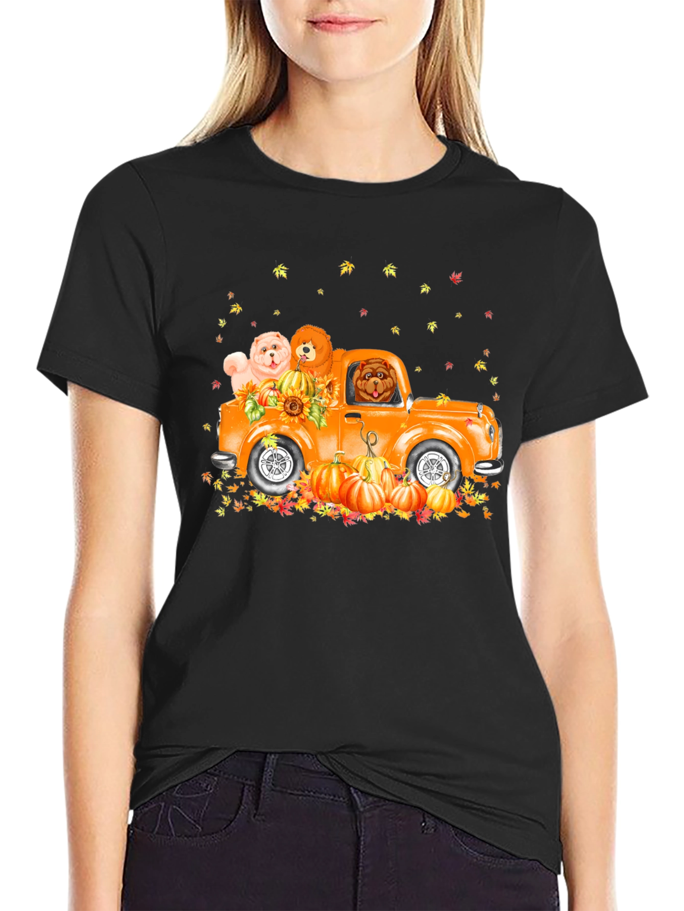 Dog Pumpkin Truck T-Shirt