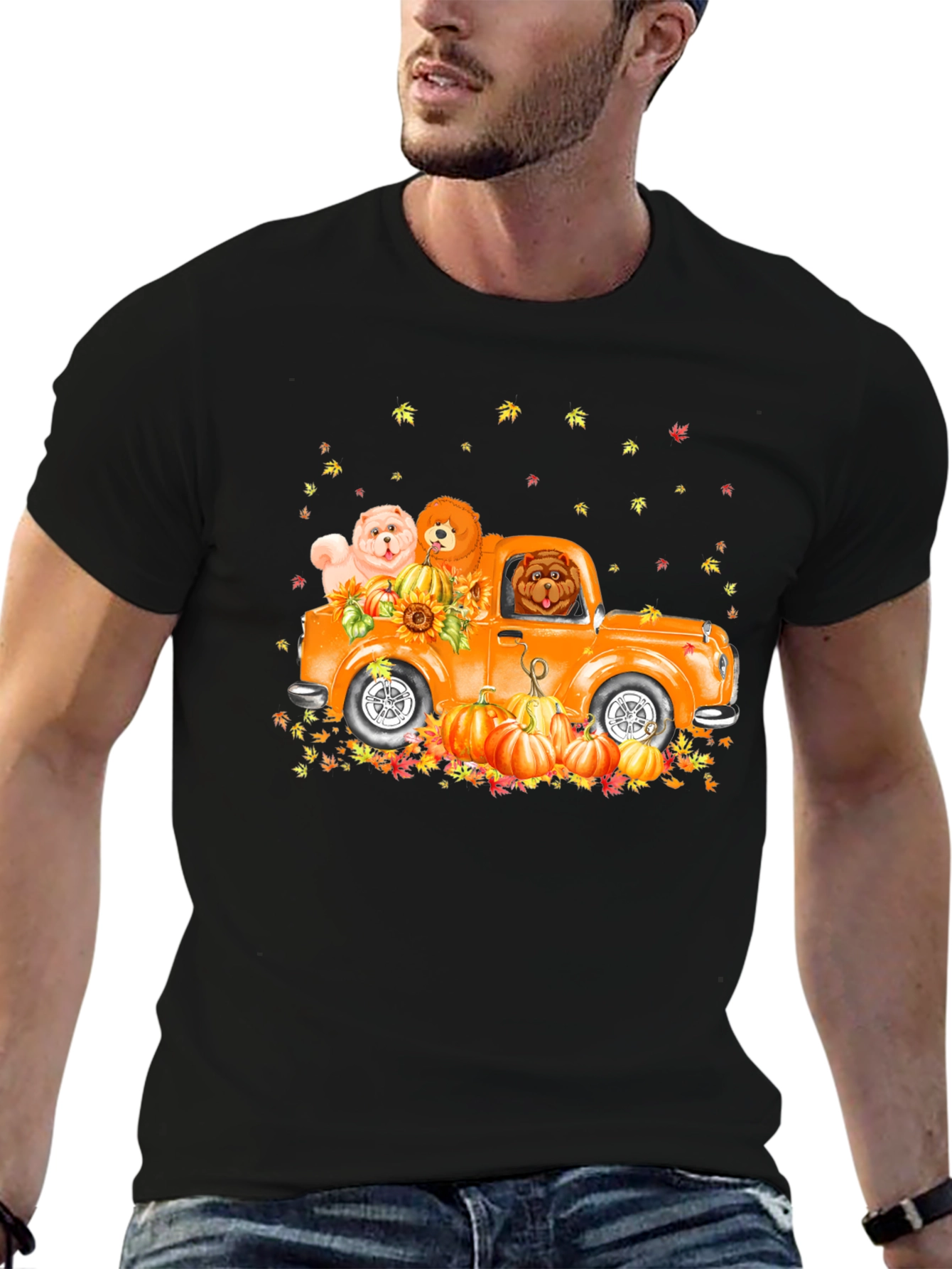Dog Pumpkin Truck T-Shirt