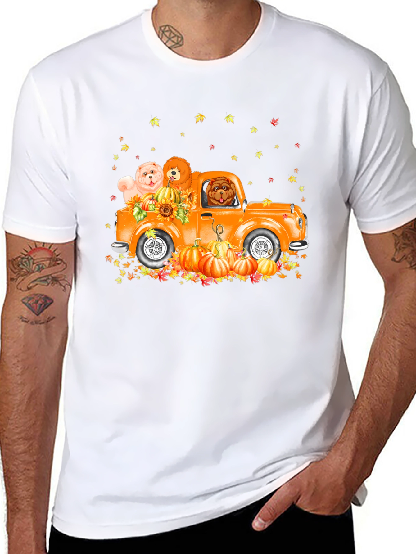 Dog Pumpkin Truck T-Shirt