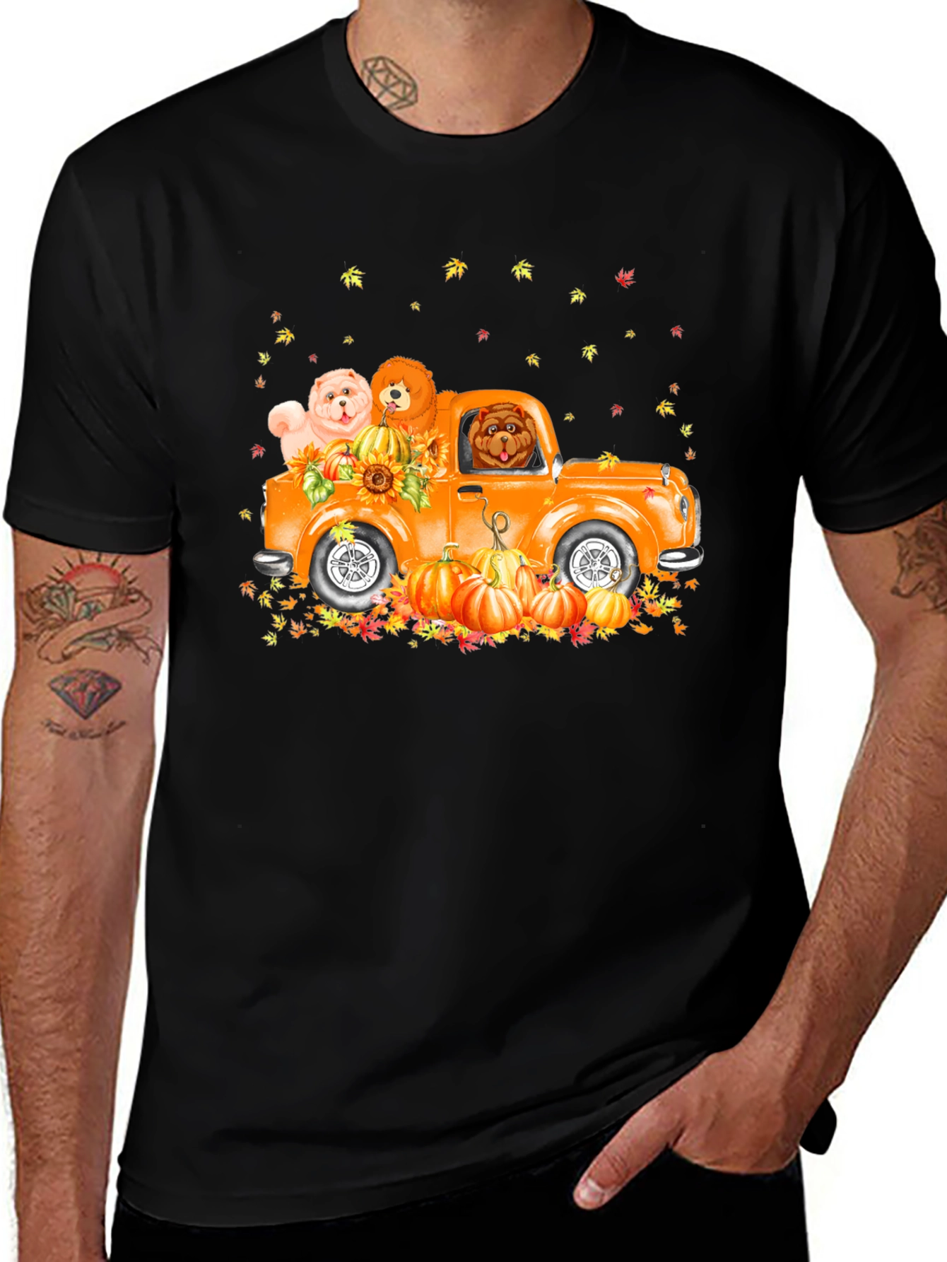 Dog Pumpkin Truck T-Shirt