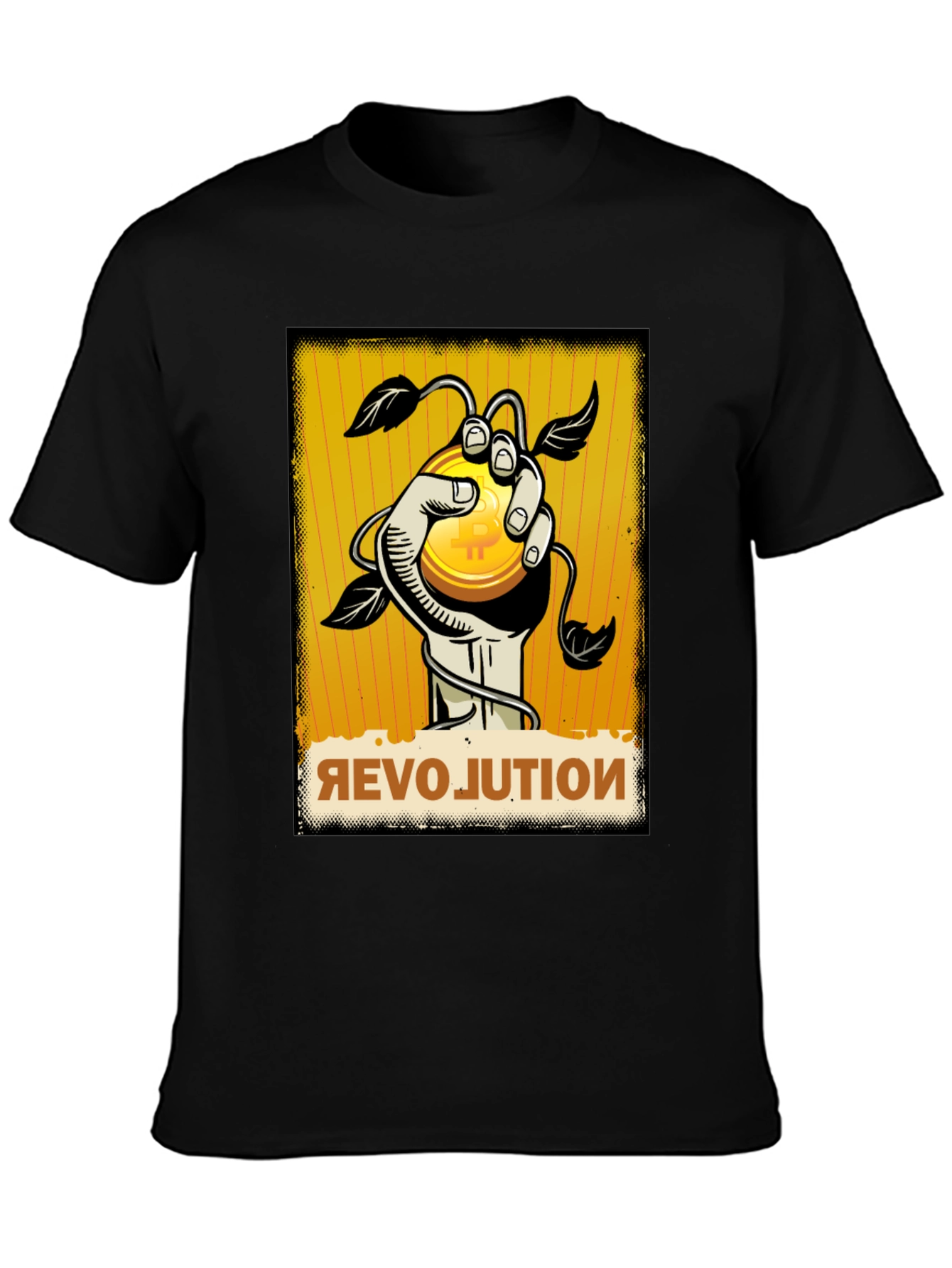 Bitcoin Revolution Graphic Tee - Crypto Currency T-Shirt