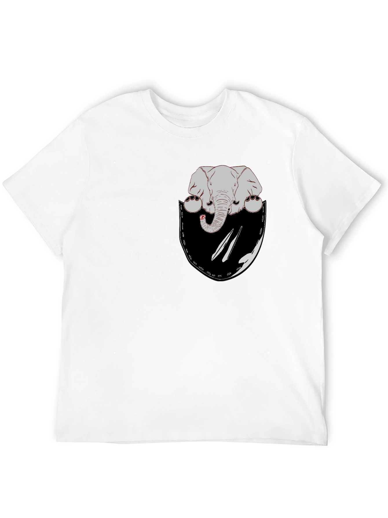Elephant Pocket Graphic T-Shirt